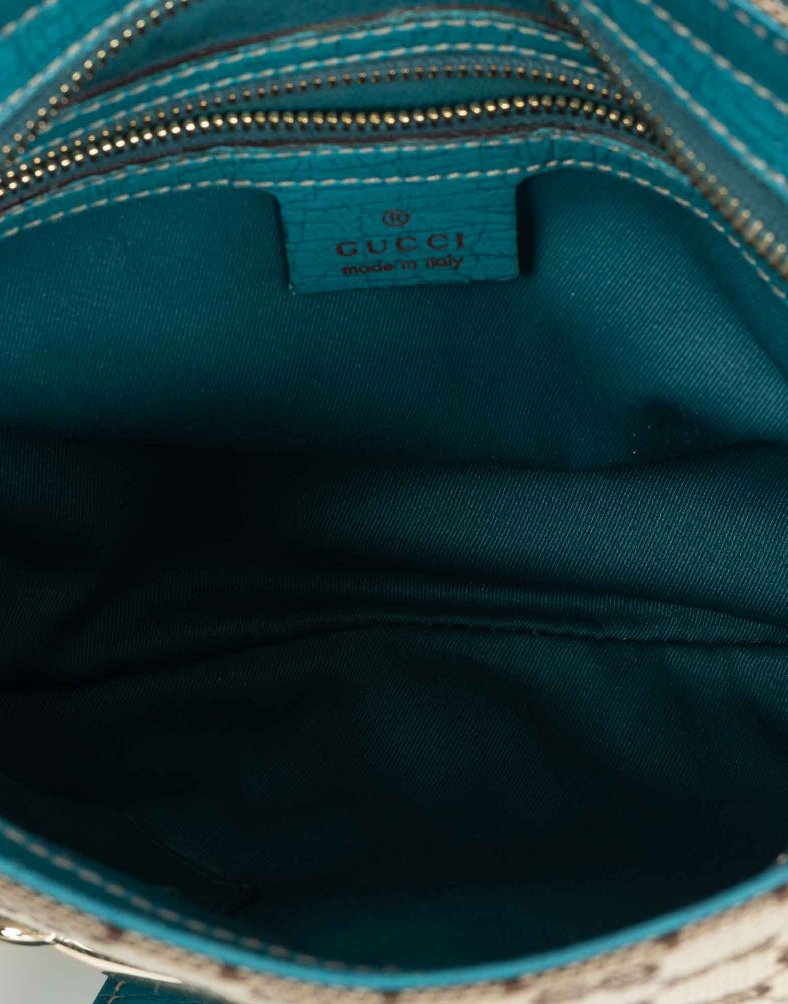 Gucci - Borsello beige e azzurro GG - immagine 10