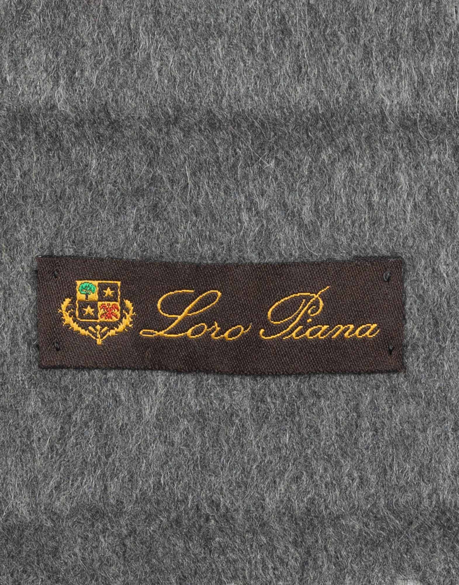 Loro Piana - Sciarpa grigia in cashmere - immagine 2