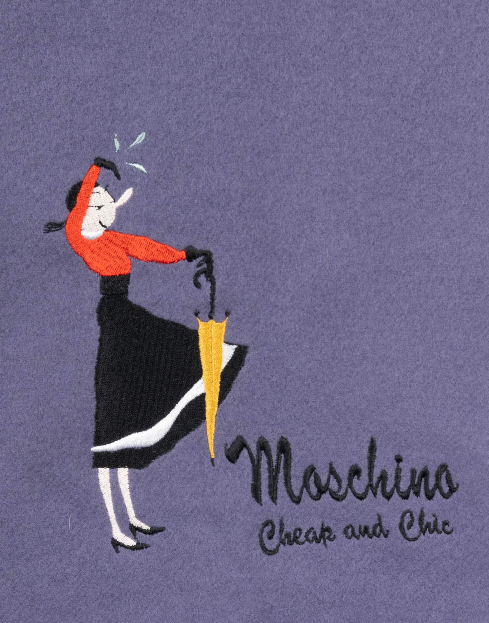 Moschino Cheap and Chic - Sciarpa viola in lana - immagine 2