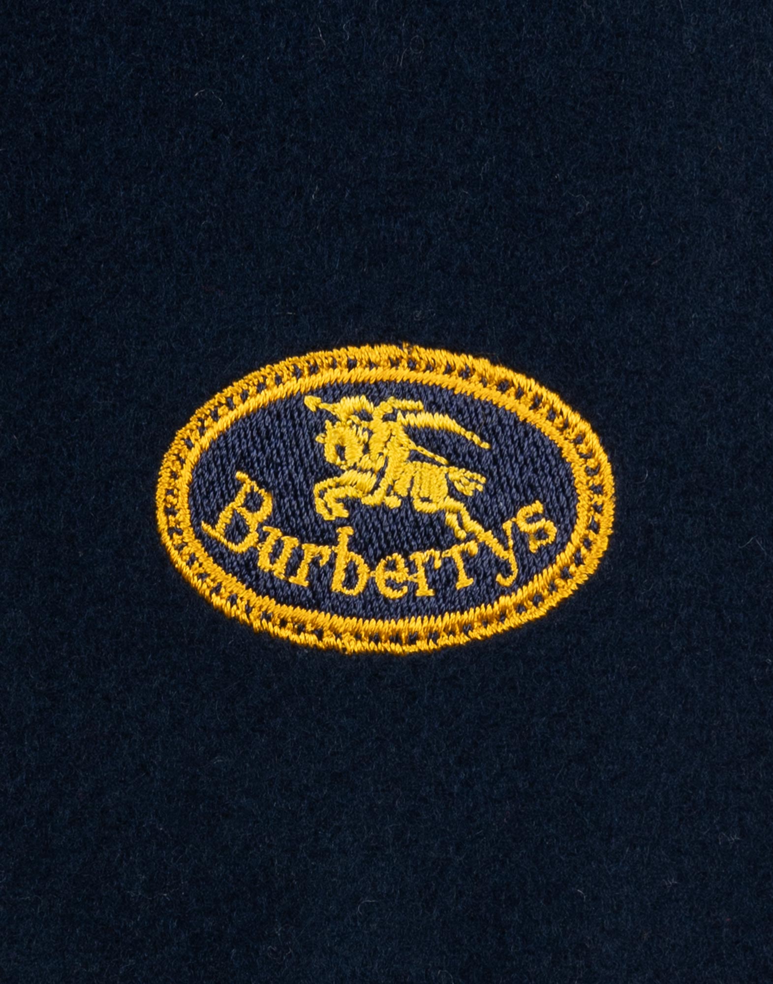 Burberrys - Sciarpa blu con logo - immagine 2