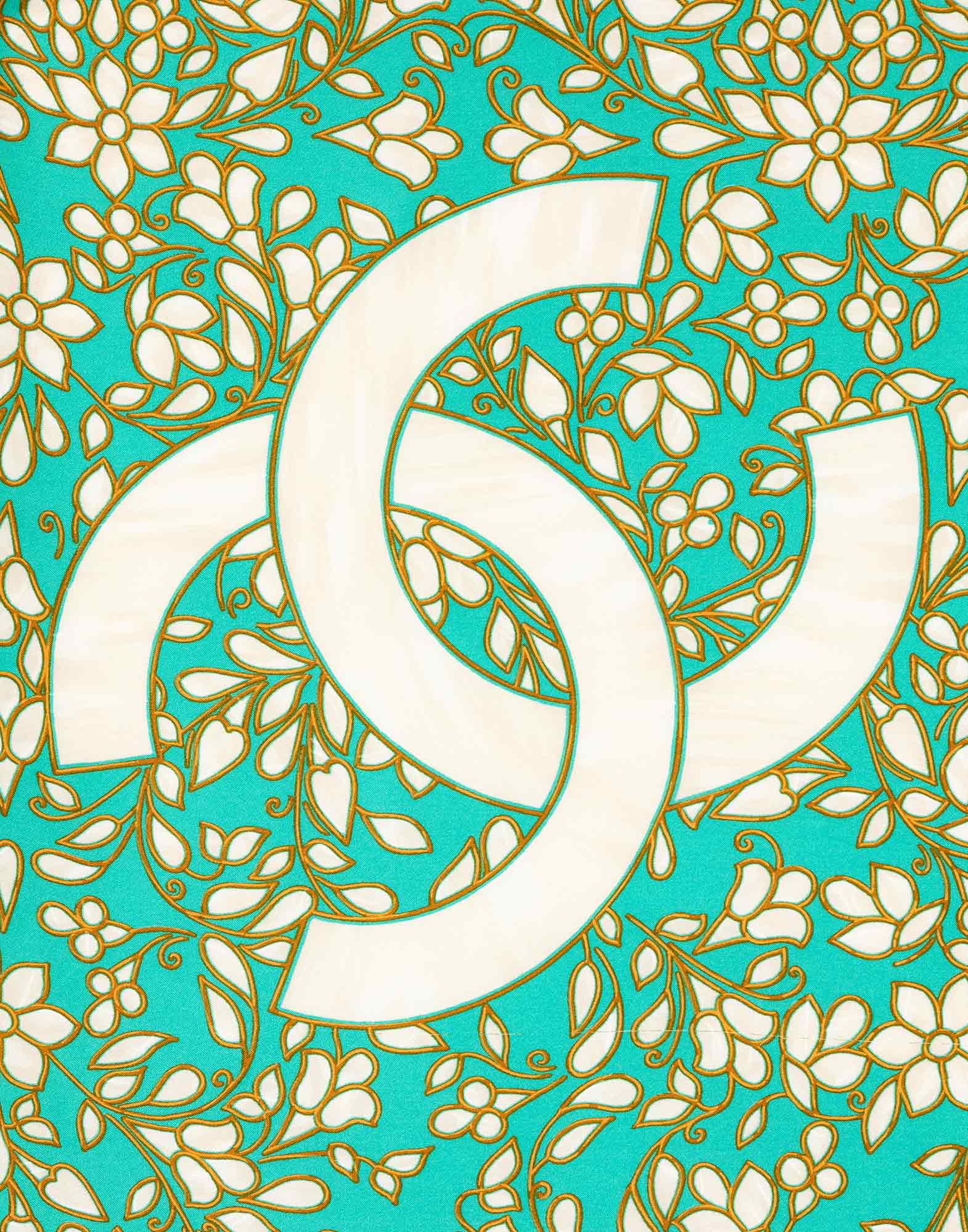 Chanel - Foulard a fiori anni '90 - immagine 2