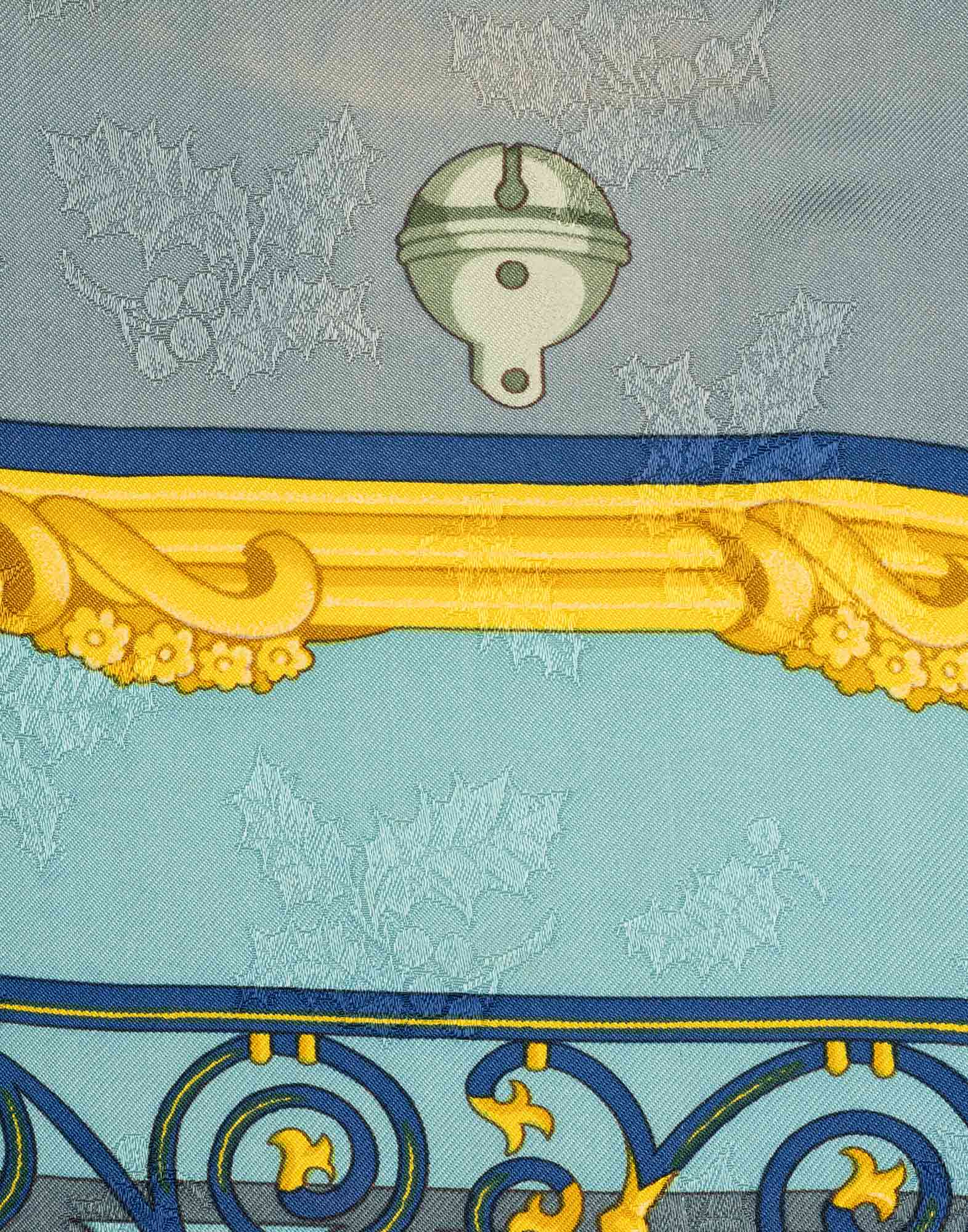 Hermes - 'Plumes et Grelots' 90s silk scarf - Image 4