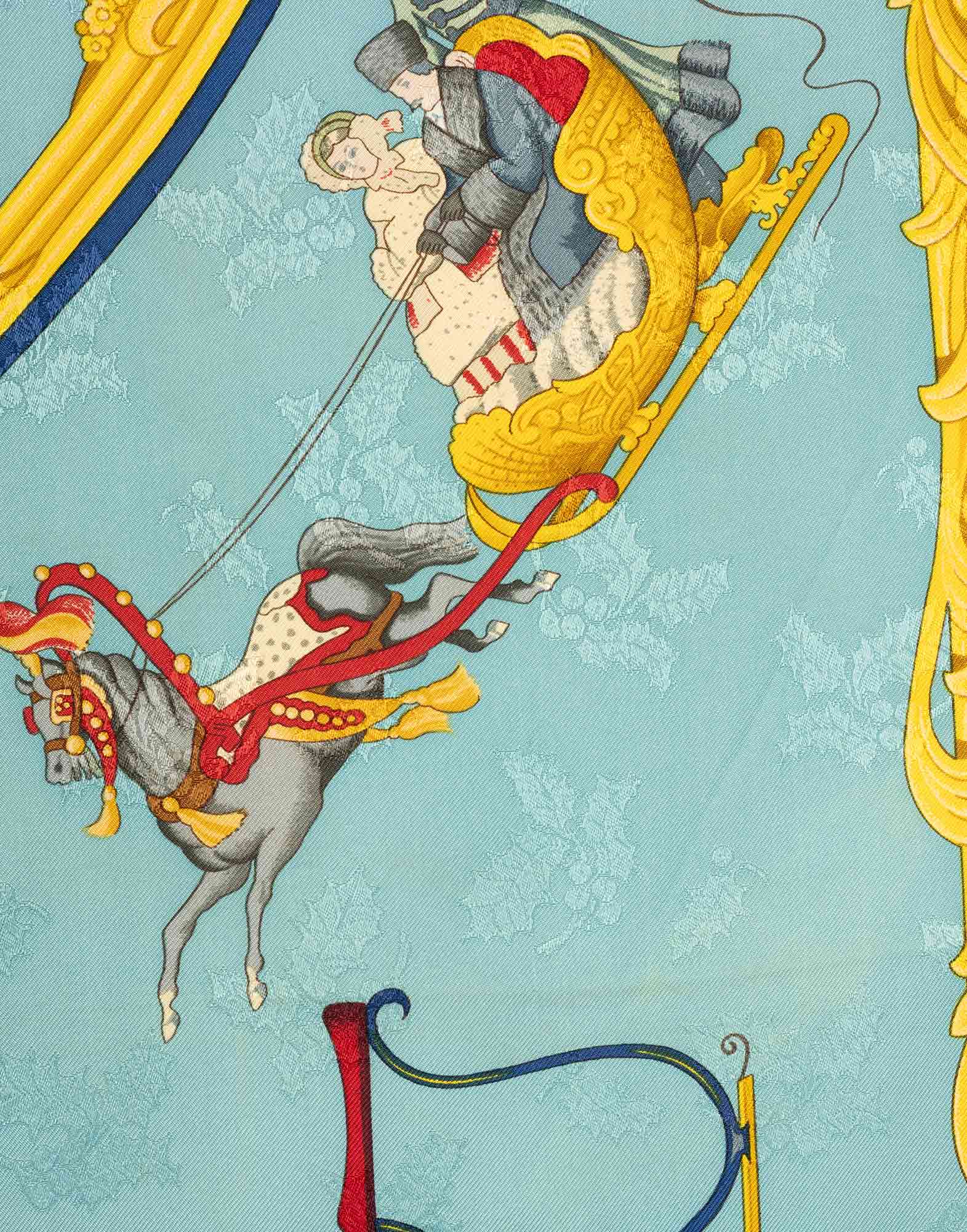 Hermes - 'Plumes et Grelots' 90s silk scarf - Image 5