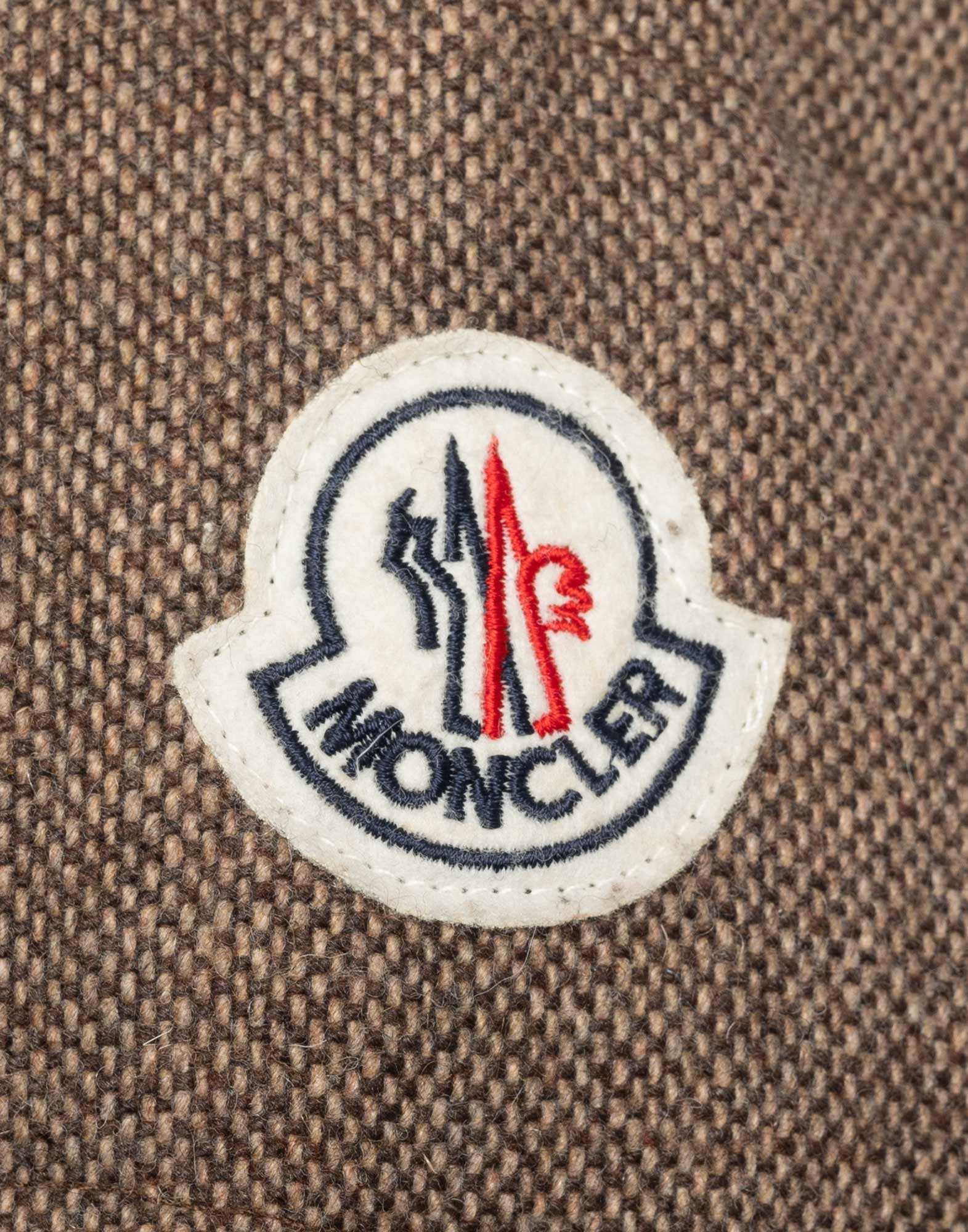 Moncler - Giubbotto marrone in tessuto e nylon - immagine 7