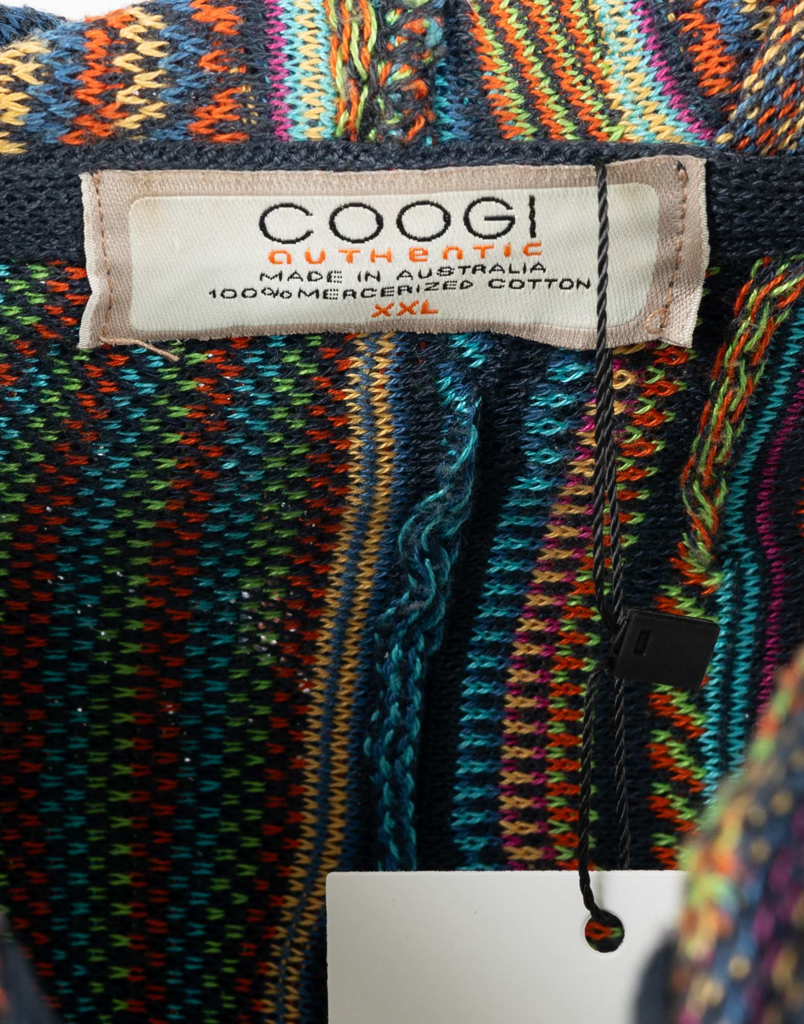 Coogi - Cardigan multicolore con cappuccio anni 2000 - immagine 6