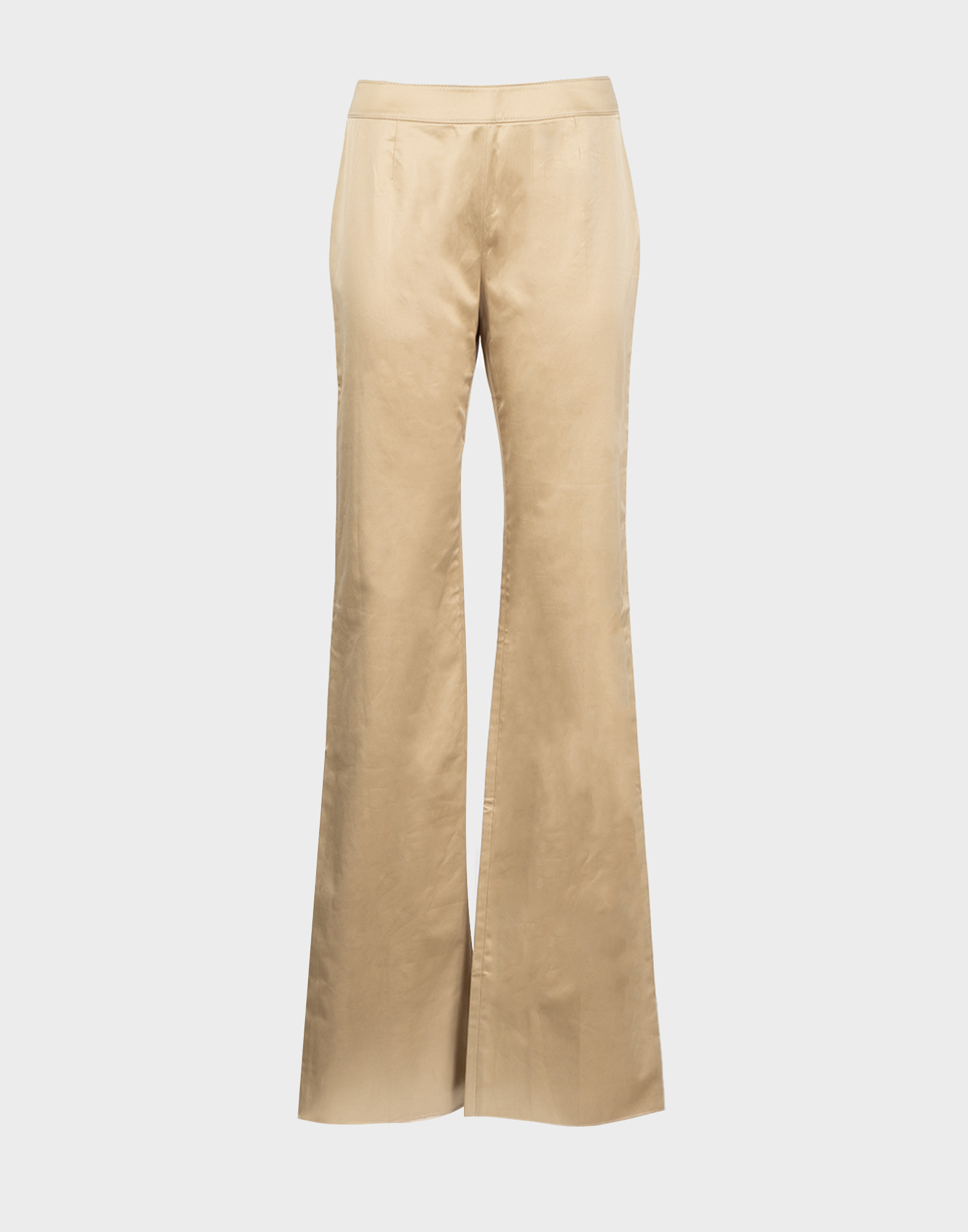 Beige women's low waist paw print pants, signed by valentino boutique