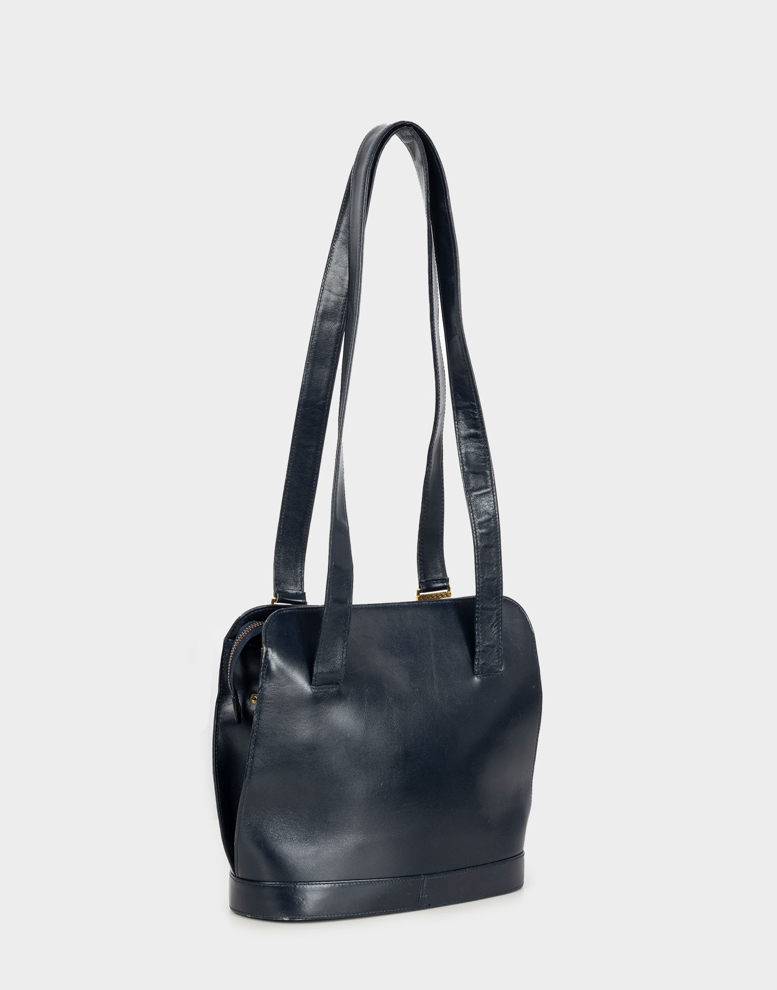 Gianni Versace - Borsa a spalla blu in pelle - immagine 4