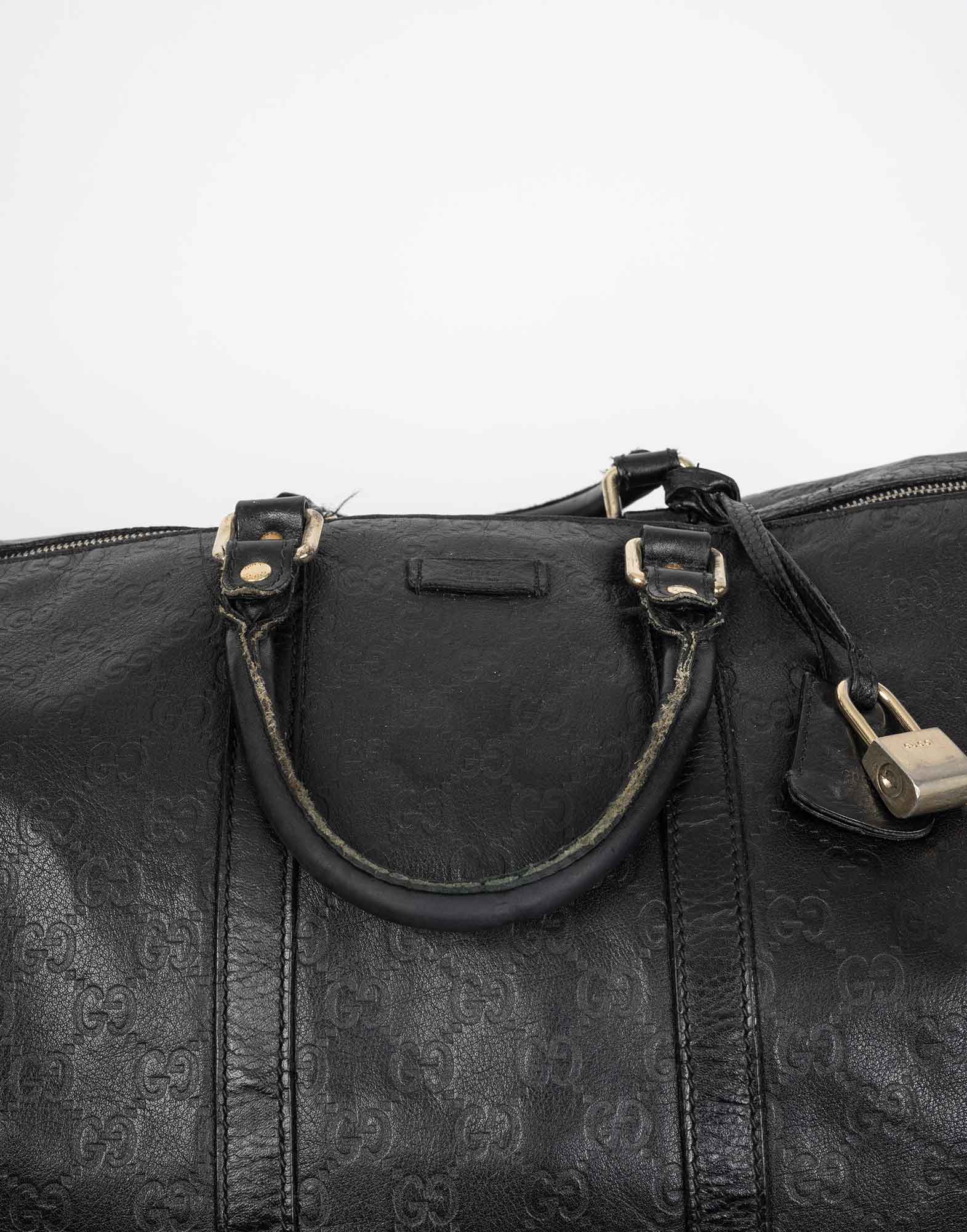 Gucci - Borsone da viaggio nero monogramma - immagine 5