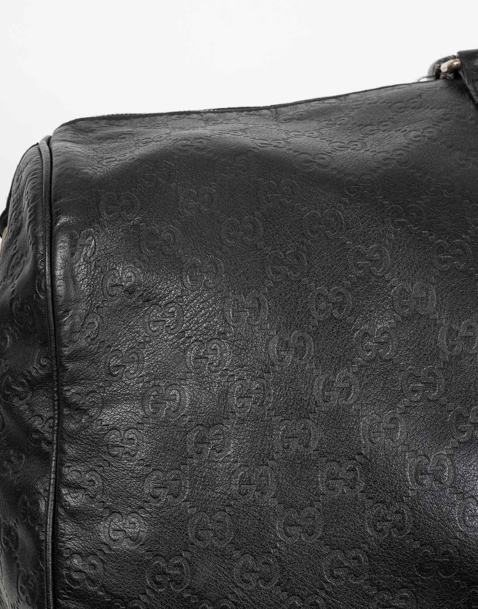 Gucci - Borsone da viaggio nero monogramma - immagine 9