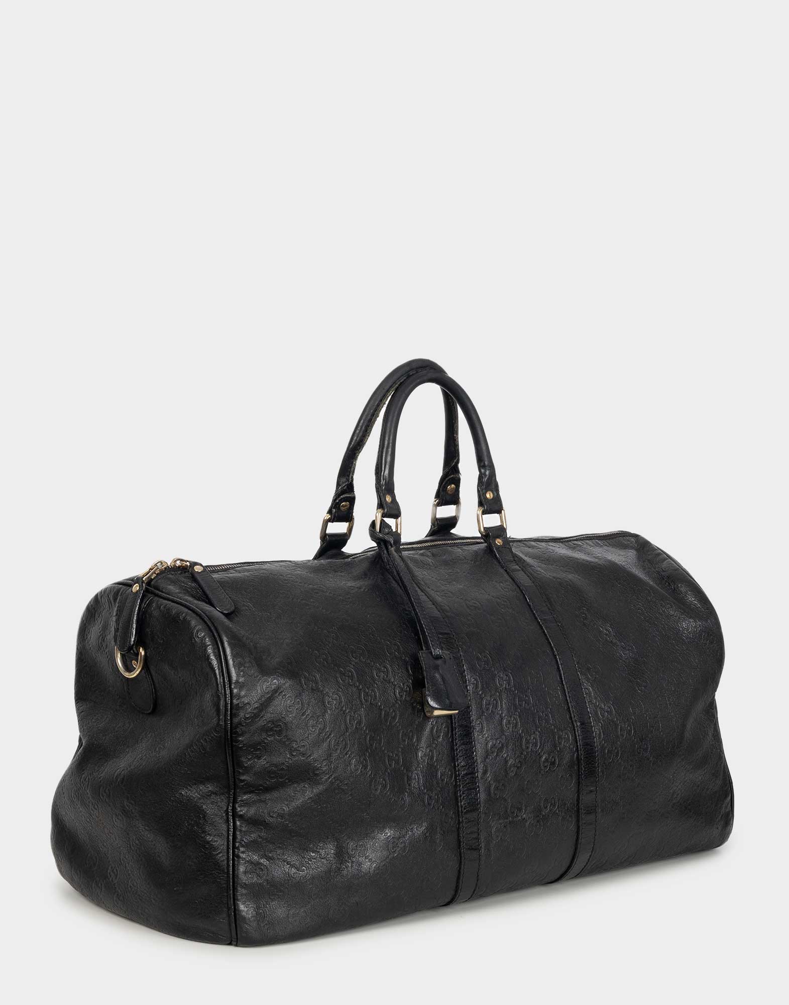 Gucci - Borsone da viaggio nero monogramma - immagine 3