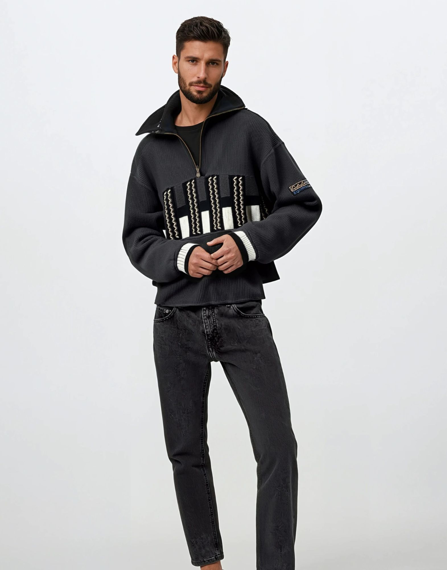 Carlo Colucci - 90s gray sweater - Image 4