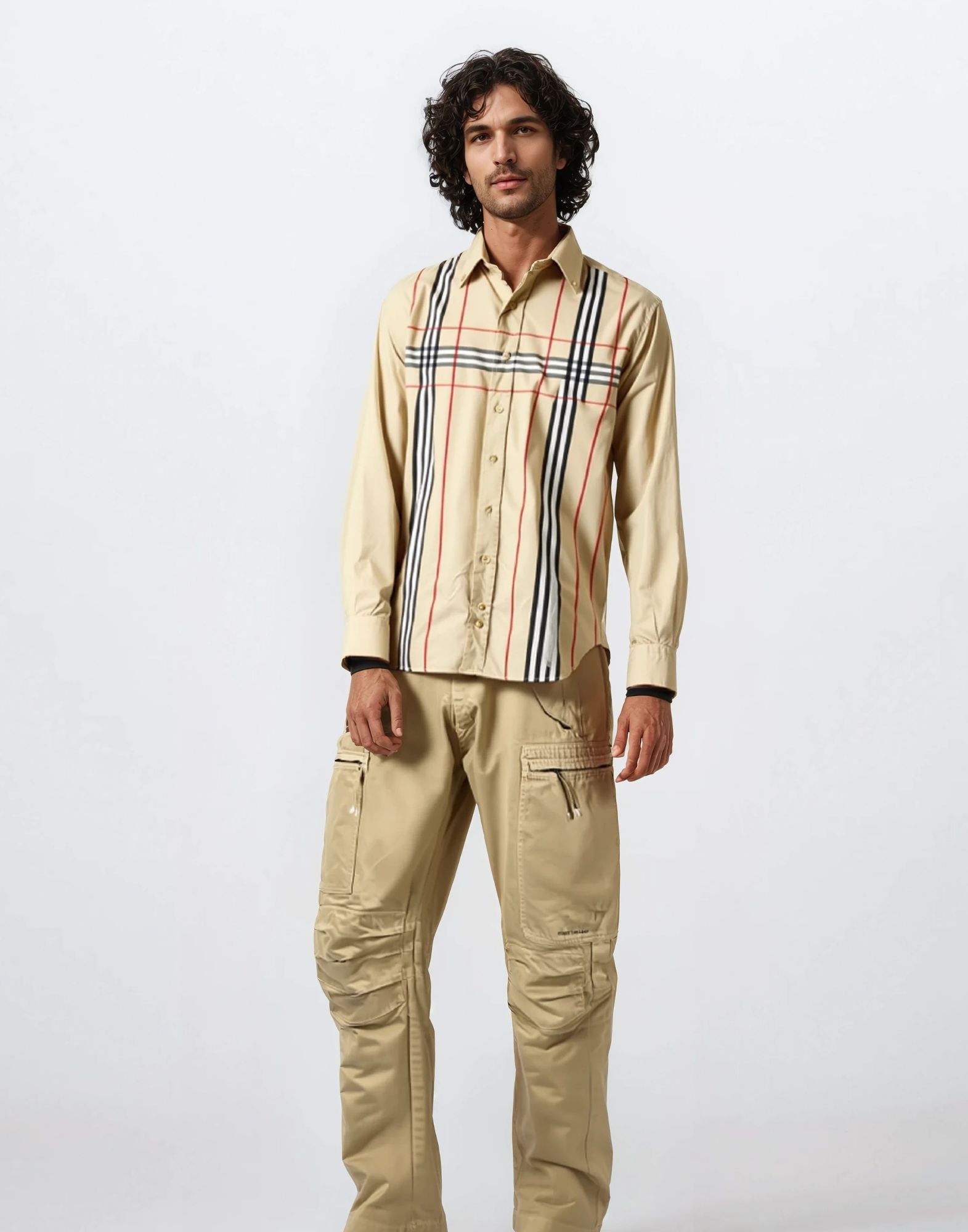 Stone Island - Pantaloni in cotone modello cargo - immagine 5