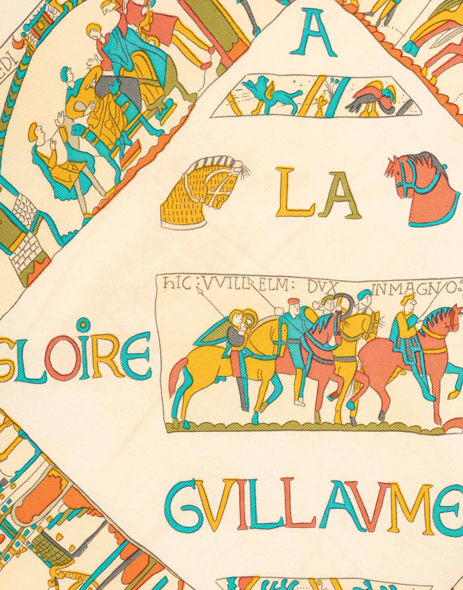 Hermes - Foulard 'A la Gloire de Guillaume' anni '90 in seta - immagine 5