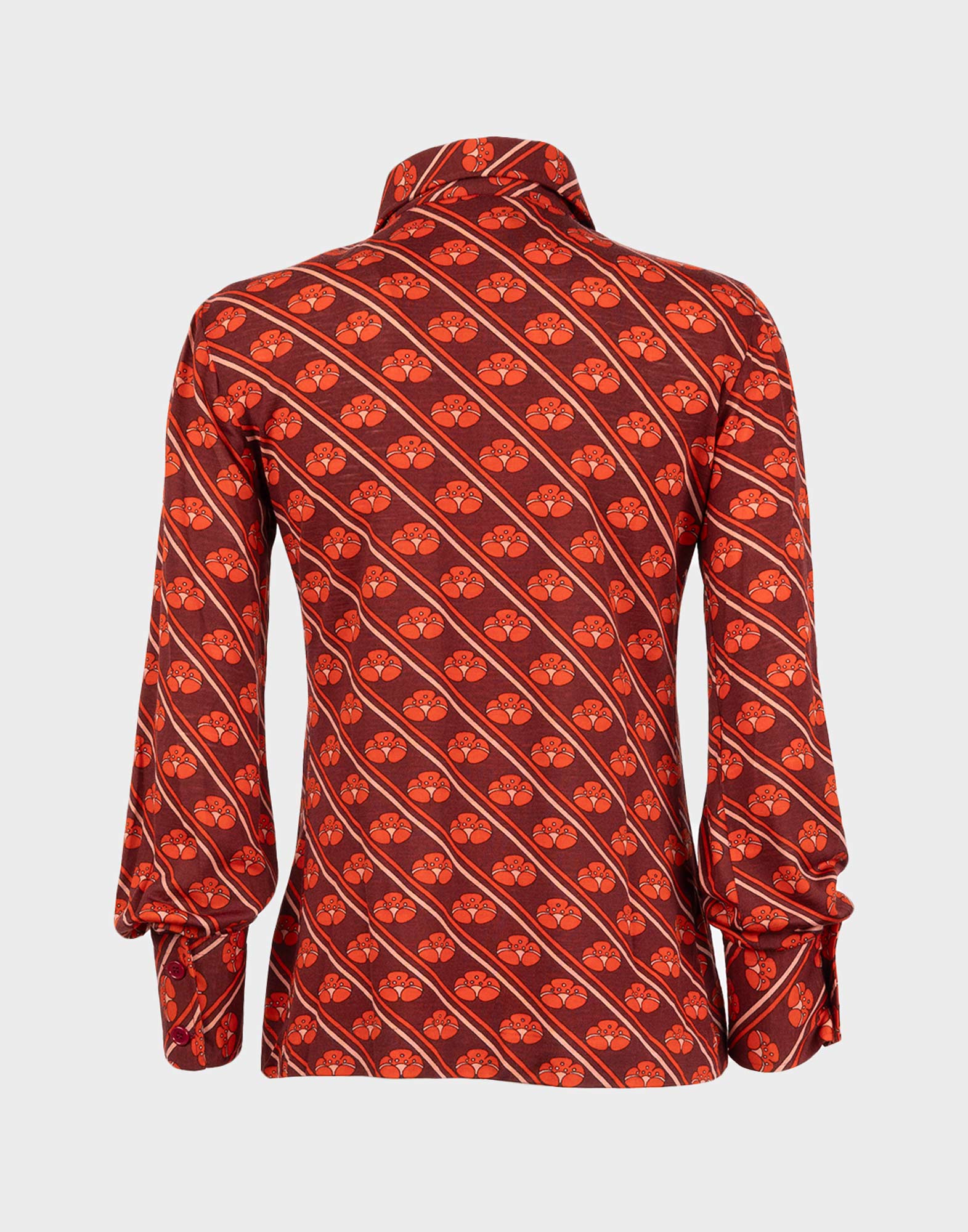 Ungaro - 70's patterned polo T-shirt - Image 2