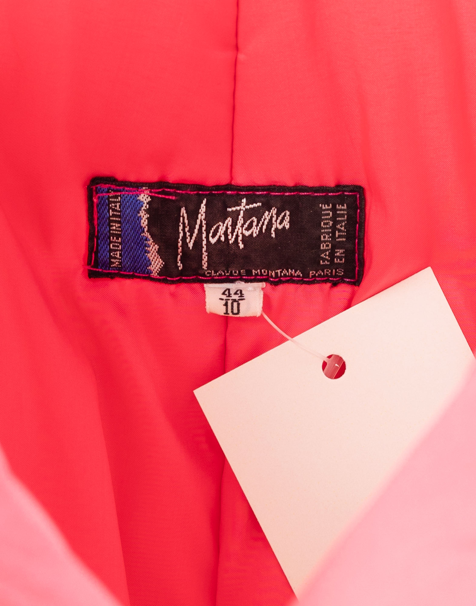 Claude Montana - 80s fuchsia down jacket - Image 3