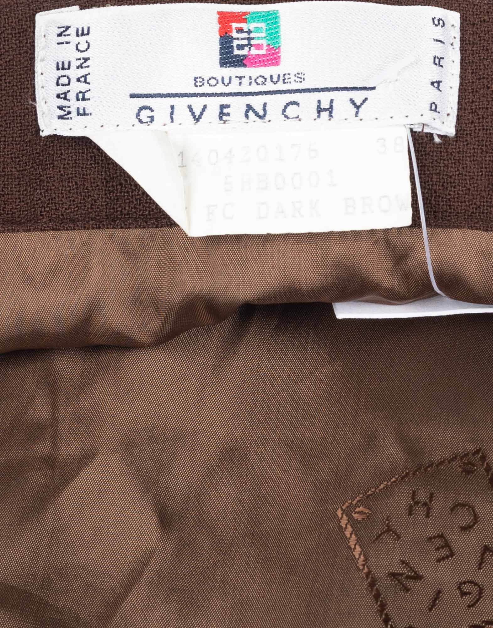 Givenchy - Gonna marrone anni '80 - immagine 3