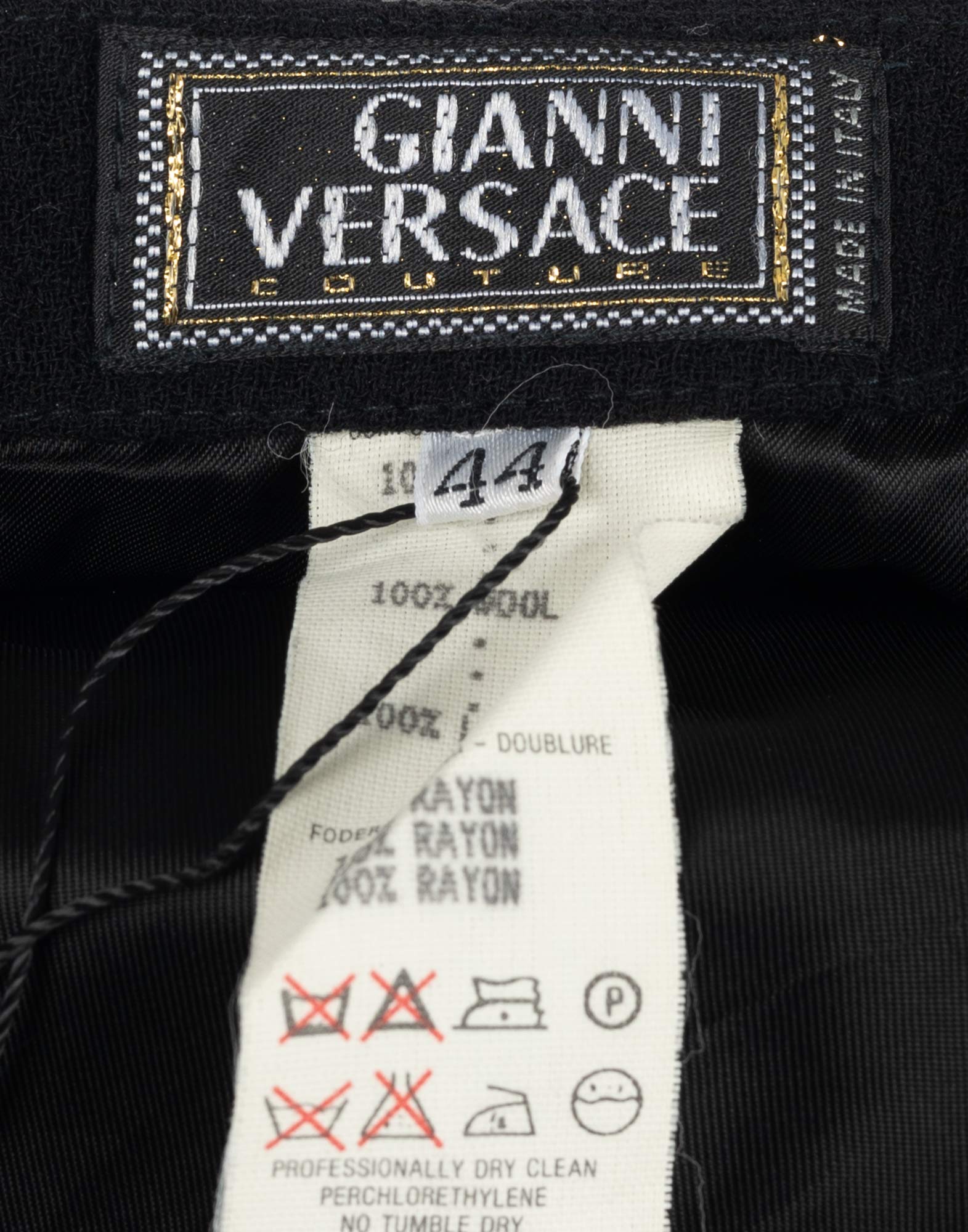 Gianni Versace - Minigonna nera in lana - immagine 3