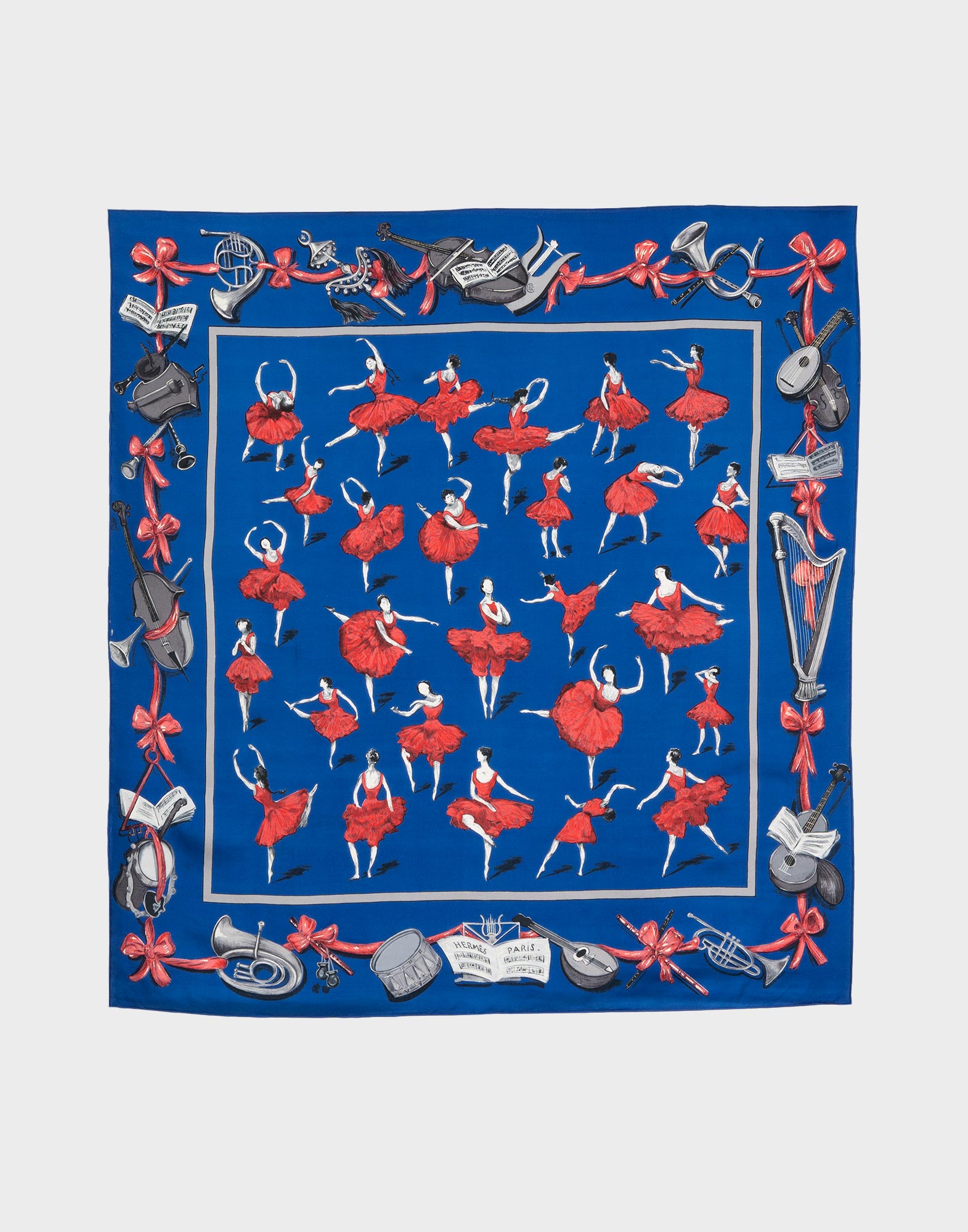 Hermes - Foulard 'La Danse' blu