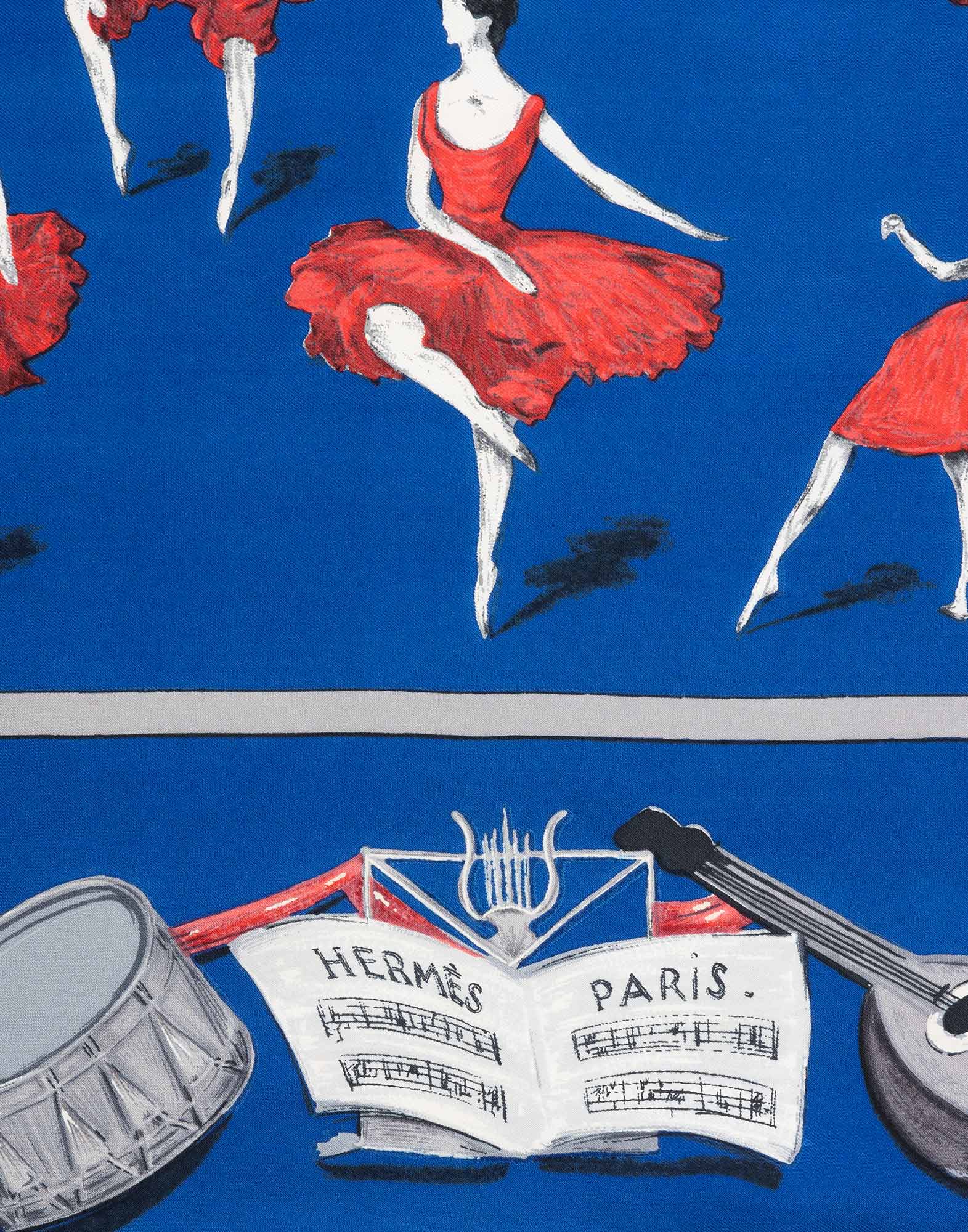 Hermes - Foulard 'La Danse' blu - immagine 2