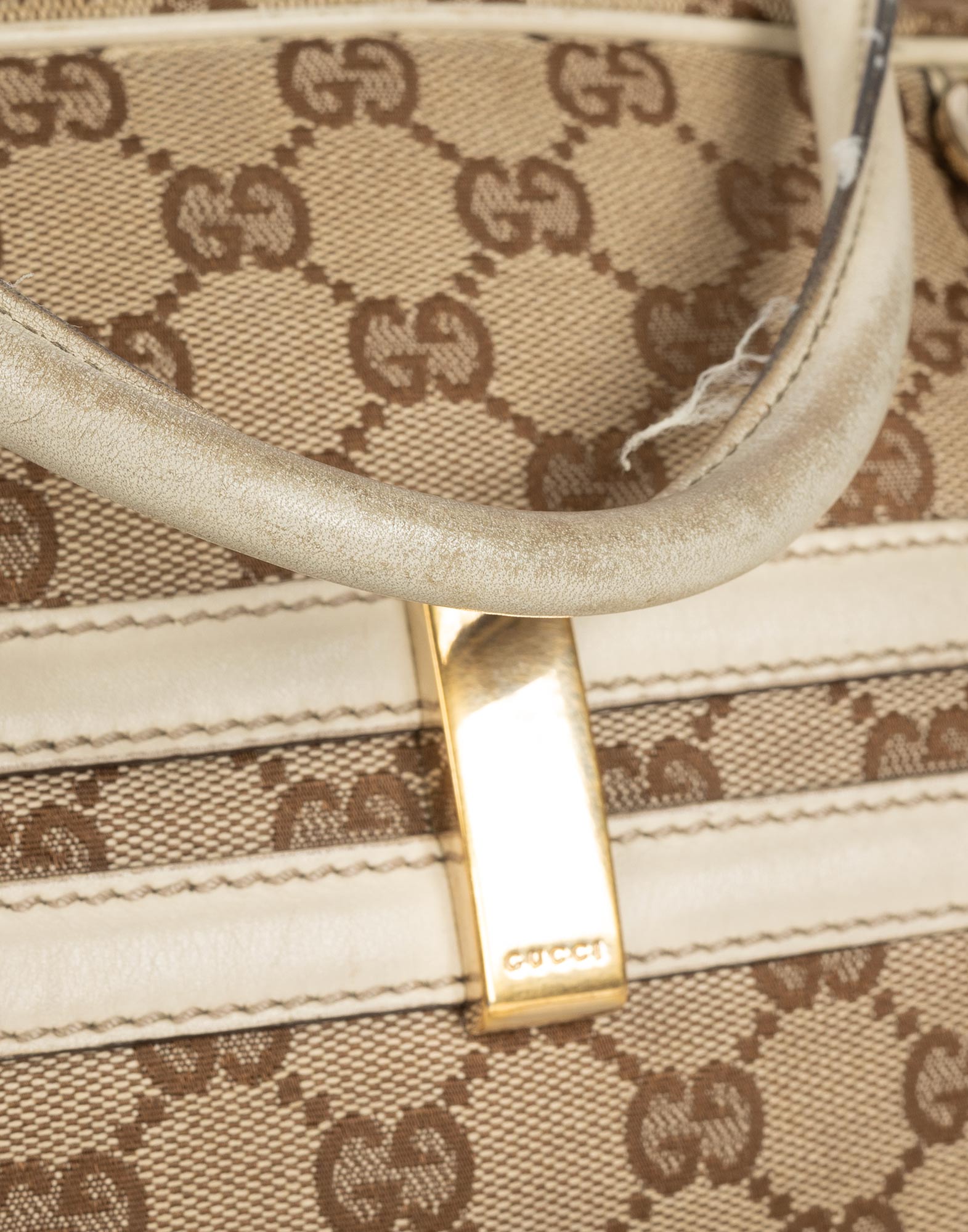 Gucci - Borsa Horsebit in canvas anni 90 - immagine 9