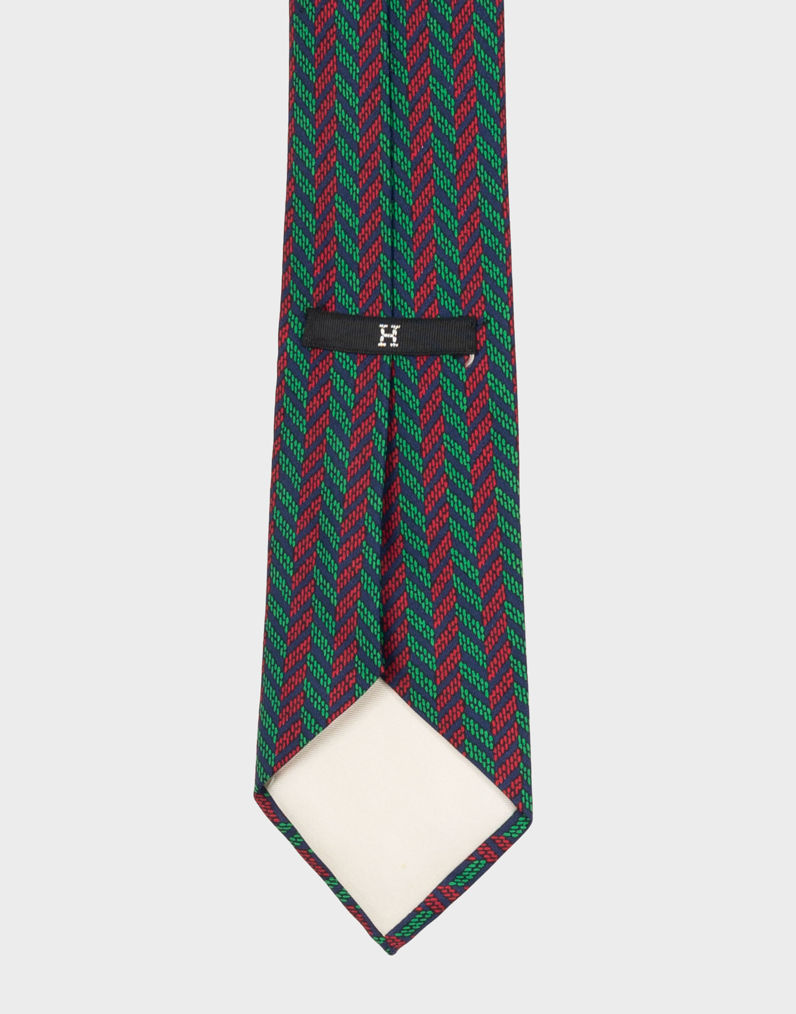 Hermes - '80s herringbone pattern tie - Image 4
