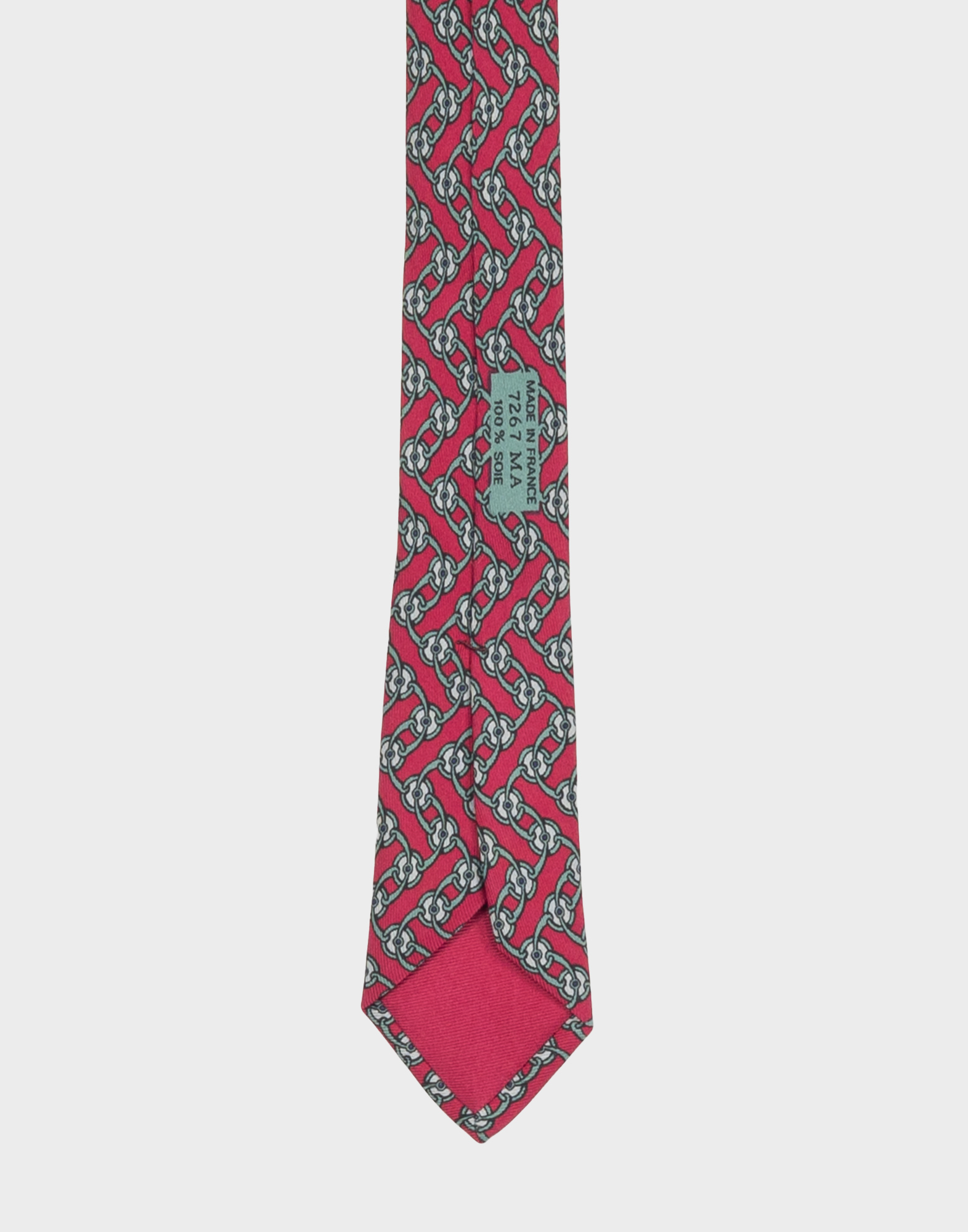 Hermes - Cravatta anni '80 bordeaux - immagine 5