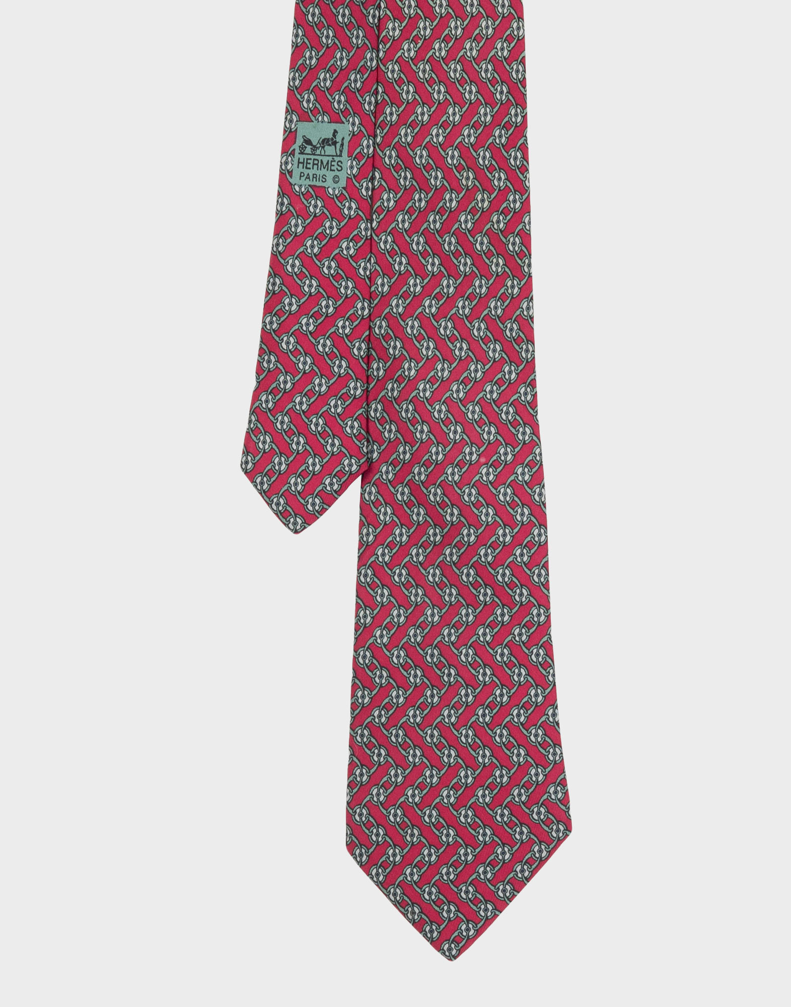 Hermes - Cravatta anni '80 bordeaux - immagine 2