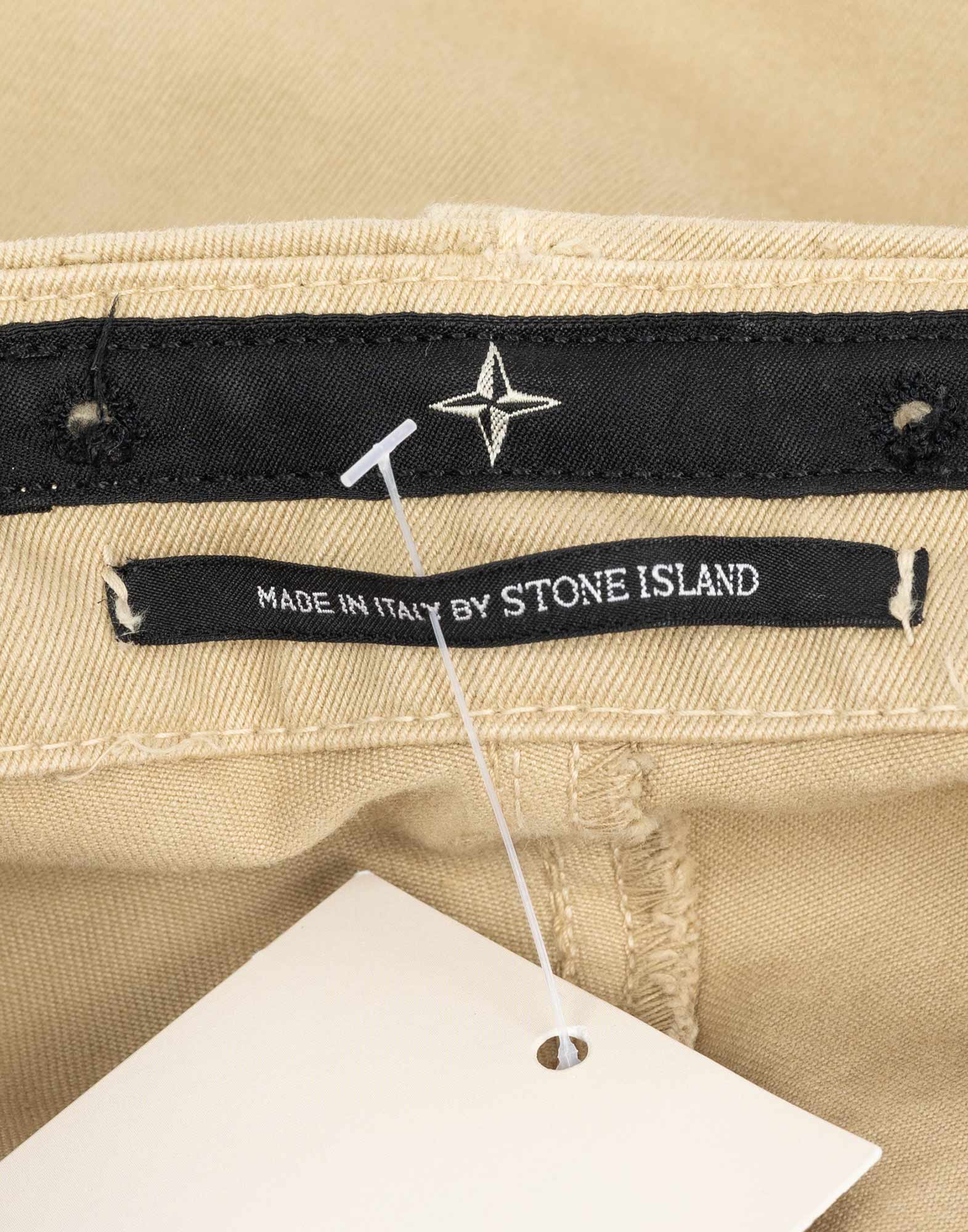 Stone Island - Pantaloni in cotone modello cargo - immagine 4