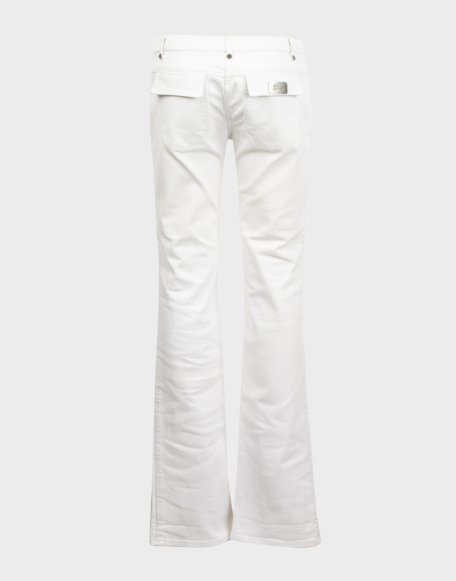 Christian Dior - 90s flared white pants - Image 2
