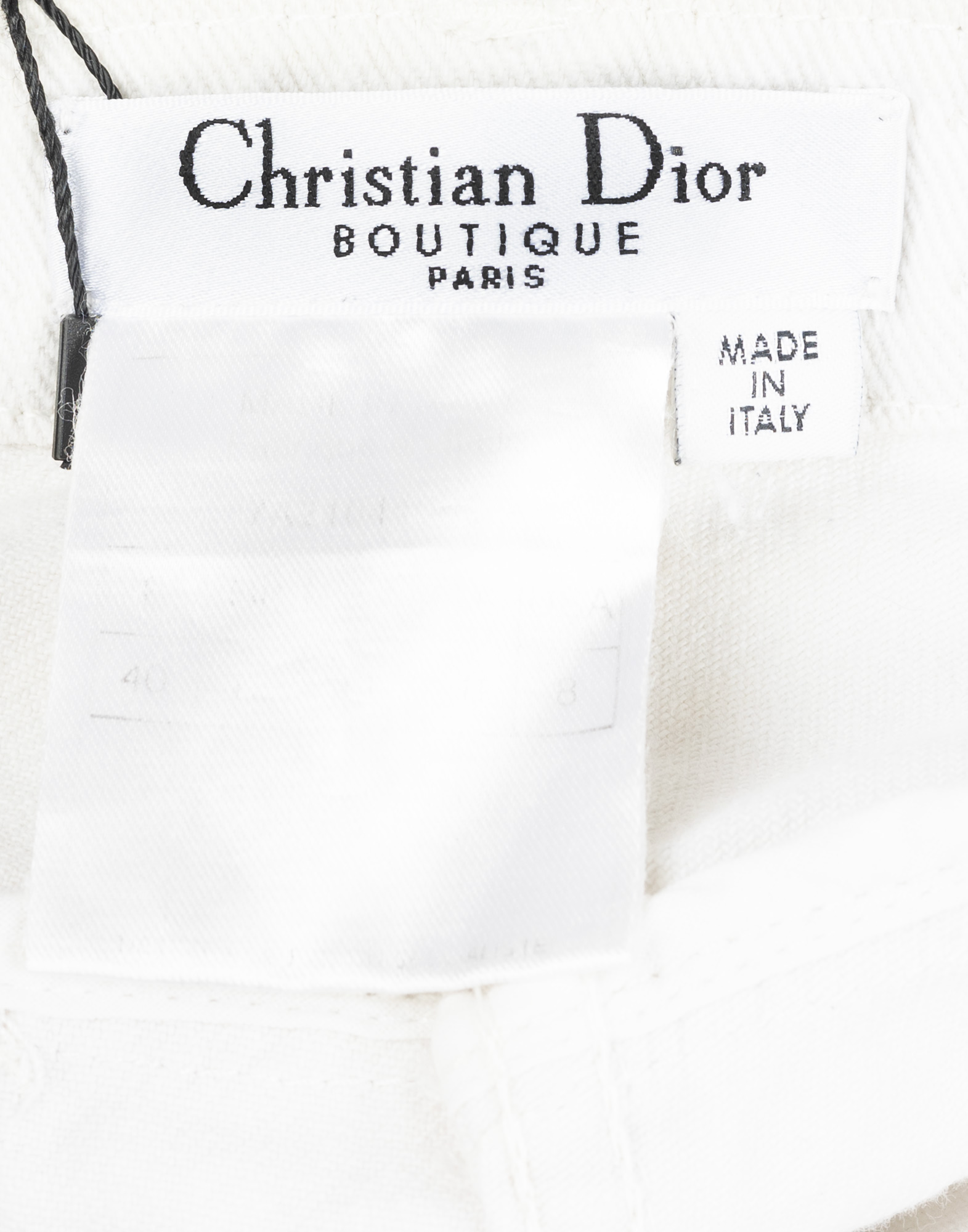 Christian Dior - 90s flared white pants - Image 3