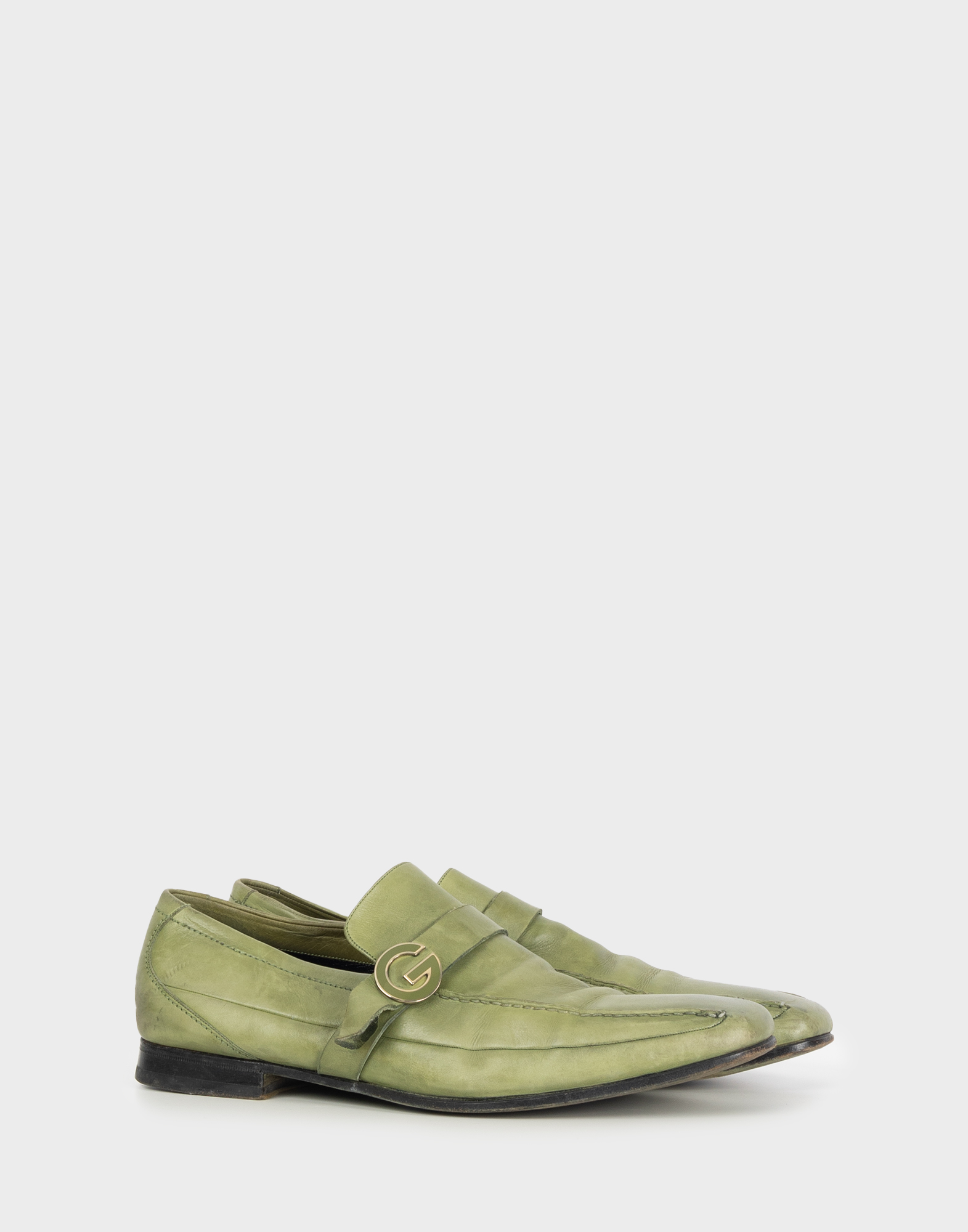 Gucci - Mocassini in pelle verde - immagine 2