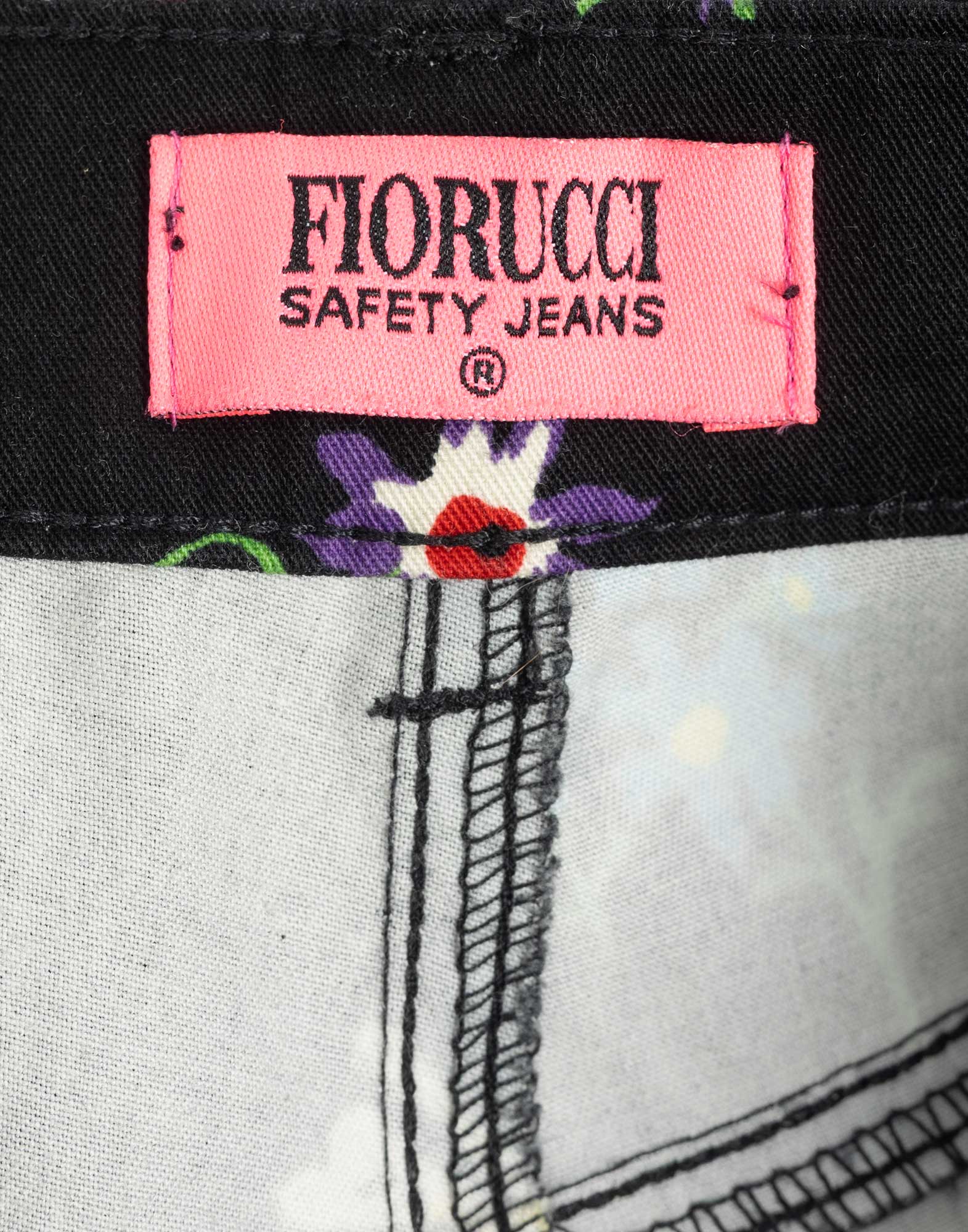 Fiorucci Jeans - Pantaloni 2000 a fiori - immagine 3