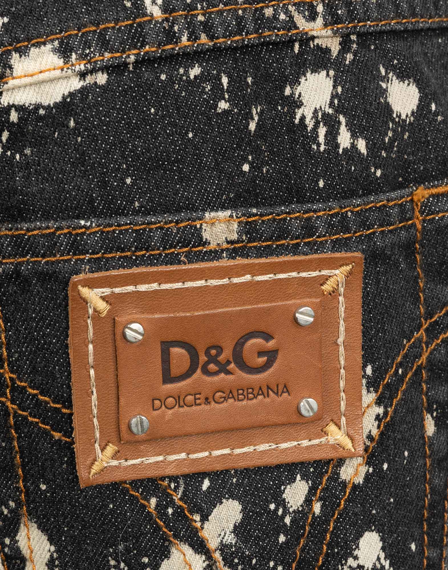 Dolce e Gabbana - Pantaloni in denim neri 2000 - immagine 3