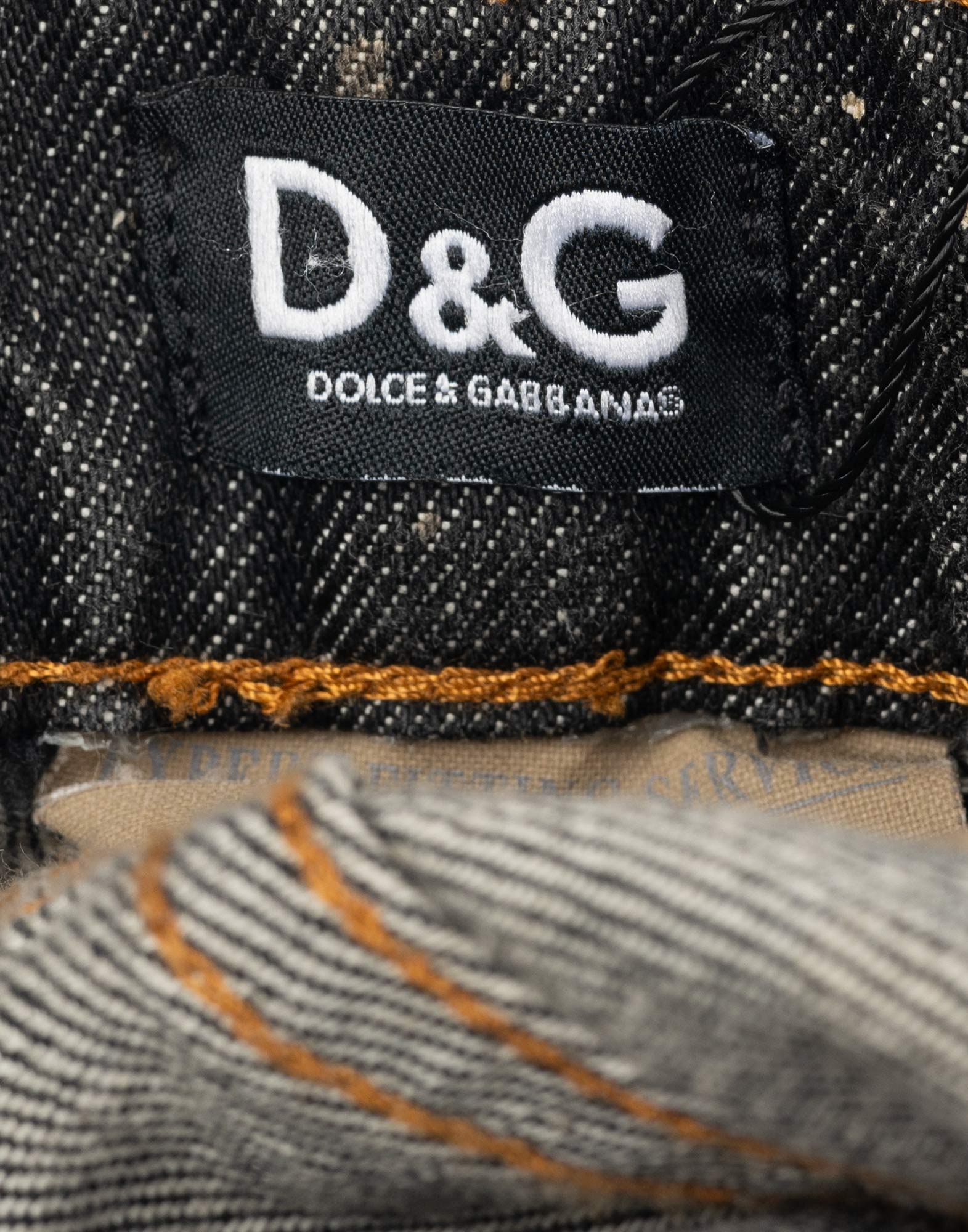 Dolce e Gabbana - Pantaloni in denim neri 2000 - immagine 4