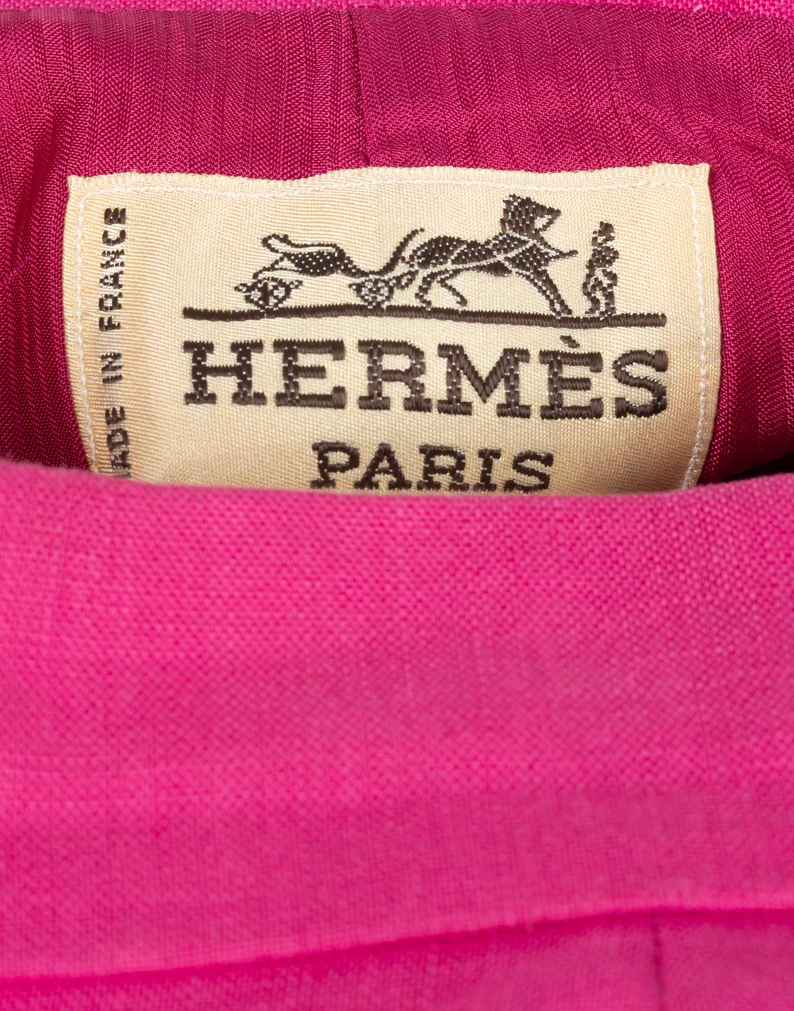 Hermes Paris - Gonna in lino anni '80 - immagine 3