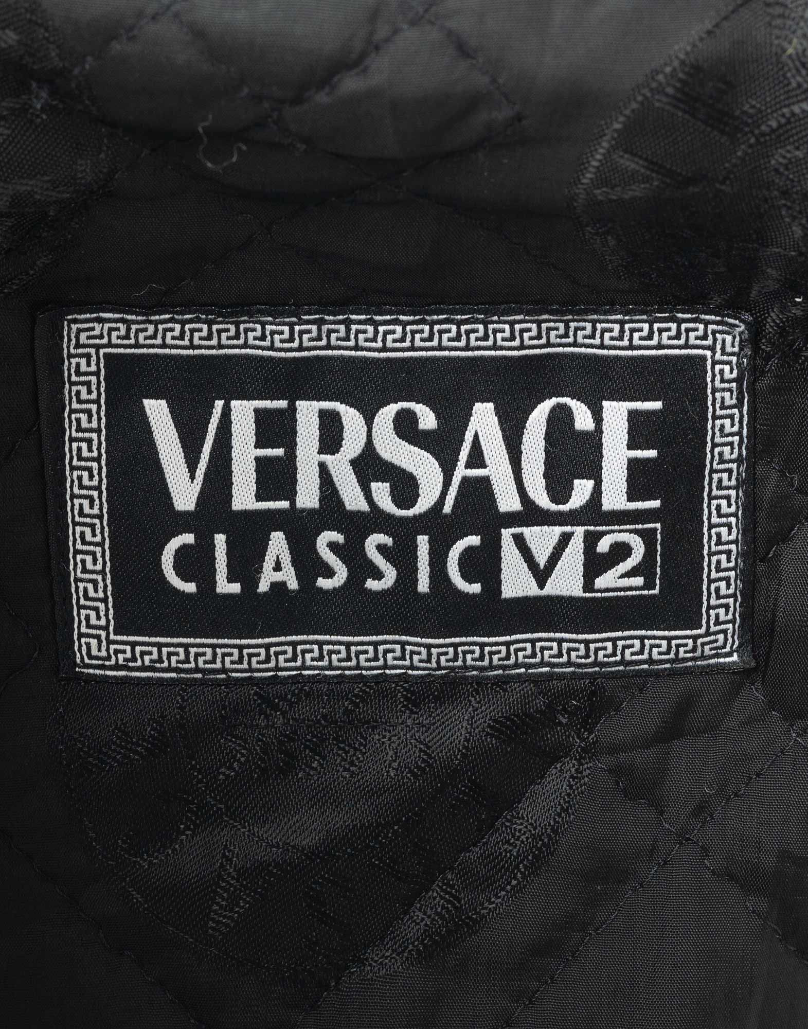Versace Classic V2 - Bomber in pelle nero - immagine 4