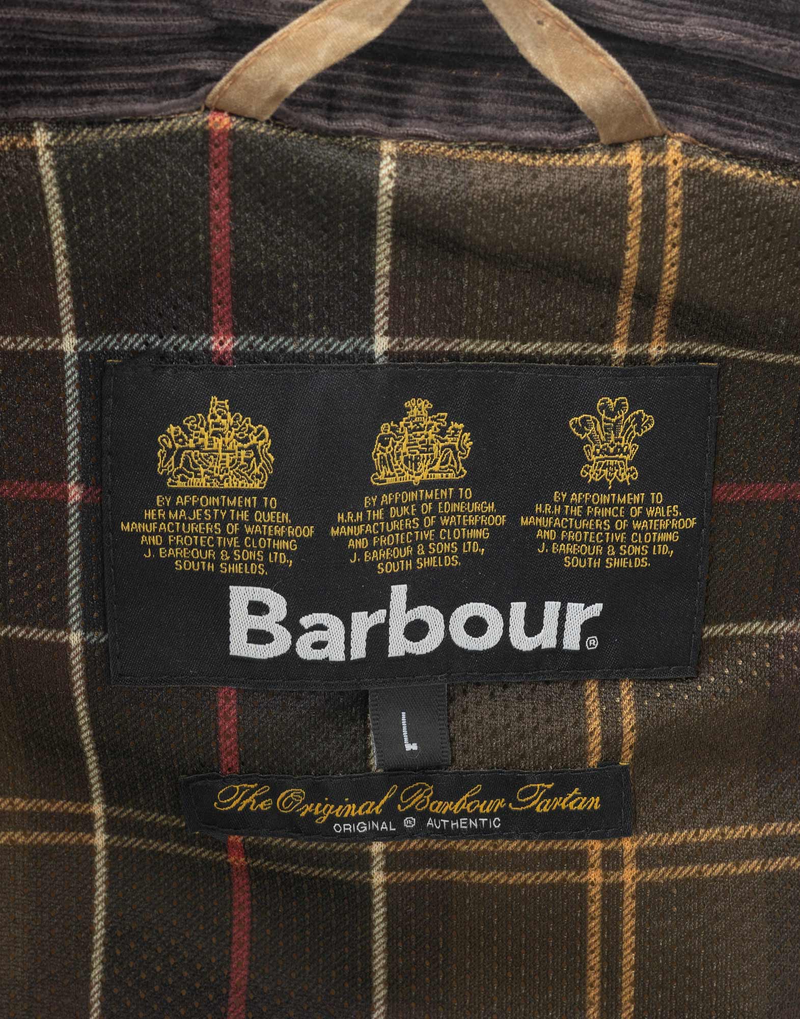 Barbour - Giubbotto marrone da uomo '90 - immagine 3