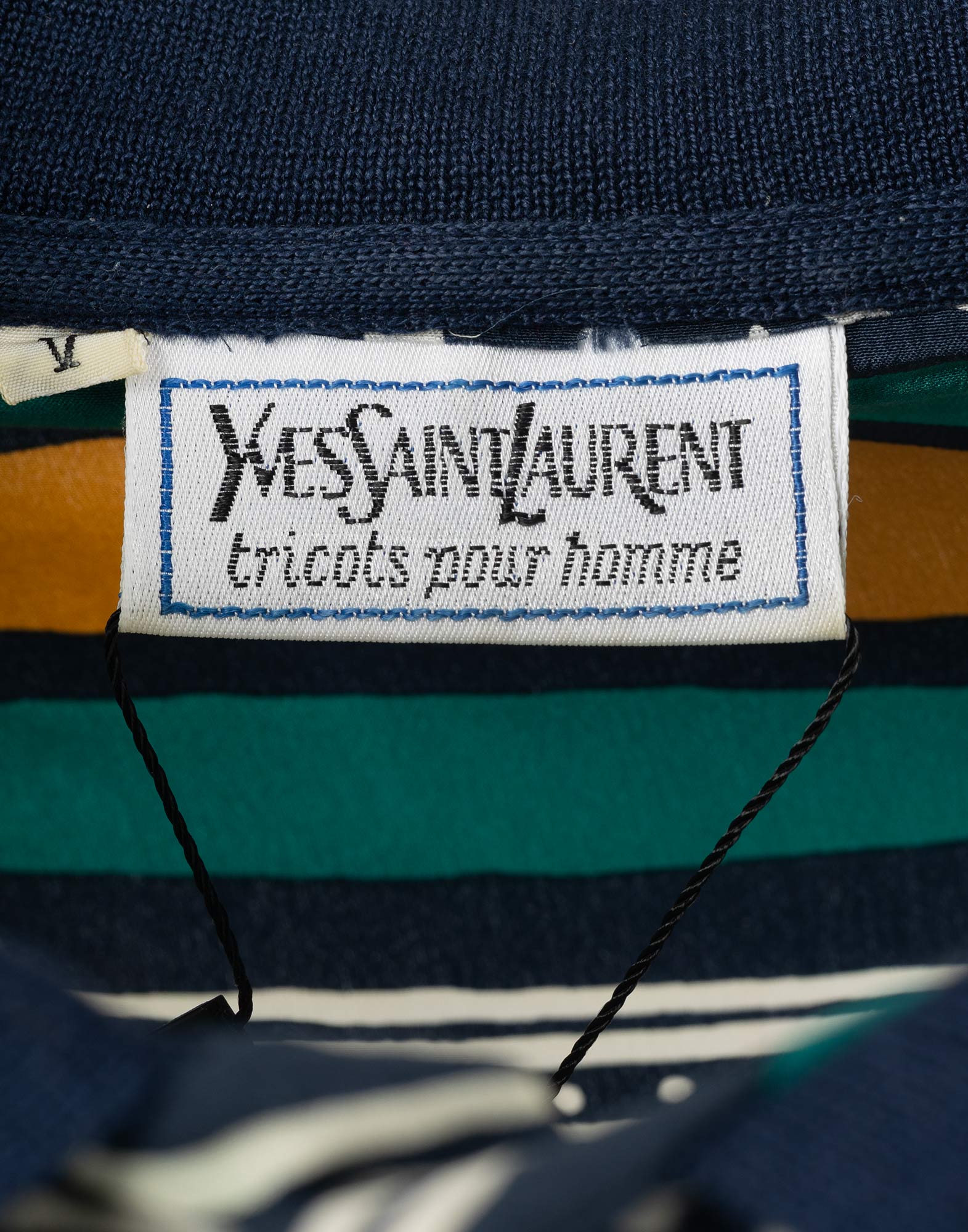 Yves Saint Laurent - Polo multicolore anni '80 - immagine 3