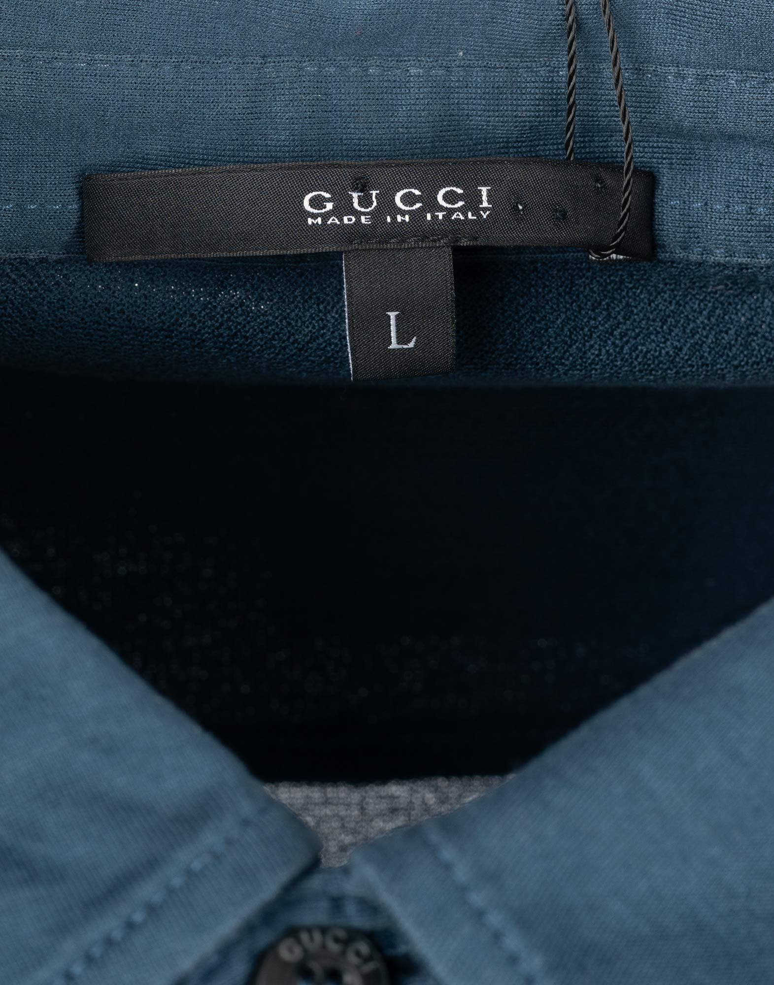 Gucci - Blue cotton poloshirt - Image 3