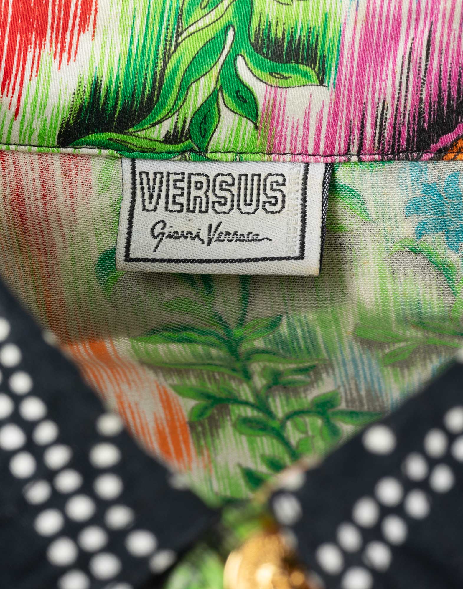 Versus - Camicia multicolor anni '90 - immagine 3