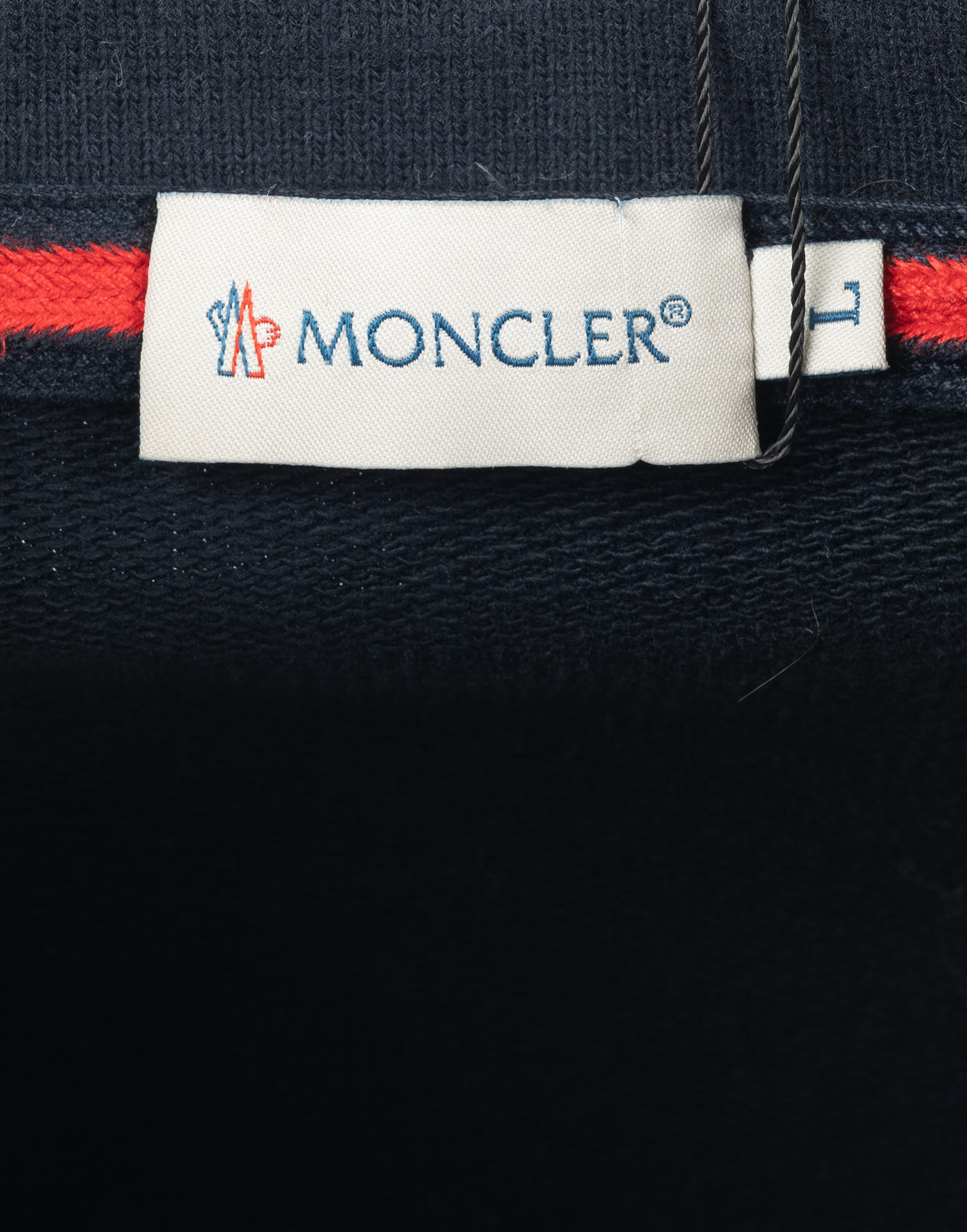 Moncler - Felpa blu con zip - immagine 3