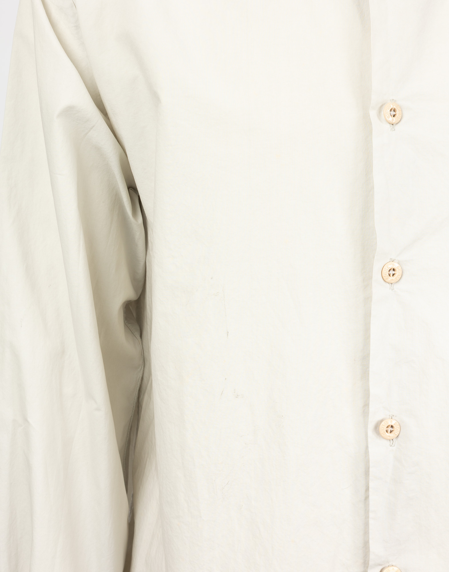 Stone Island - Camicia beige in cotone '90 da uomo - immagine 3