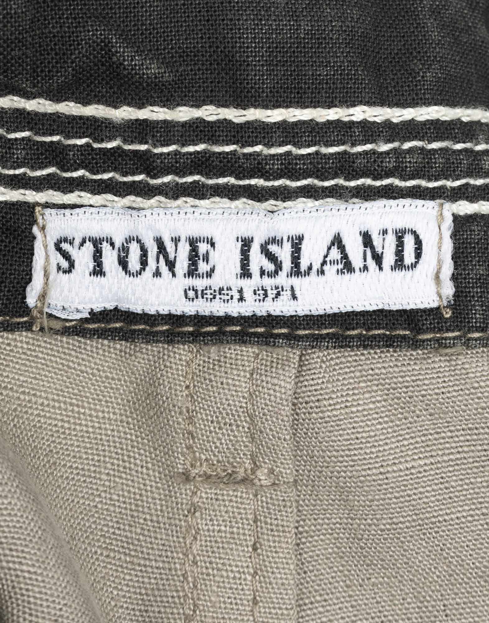 Stone Island - Men's '90s linen pants - Image 3
