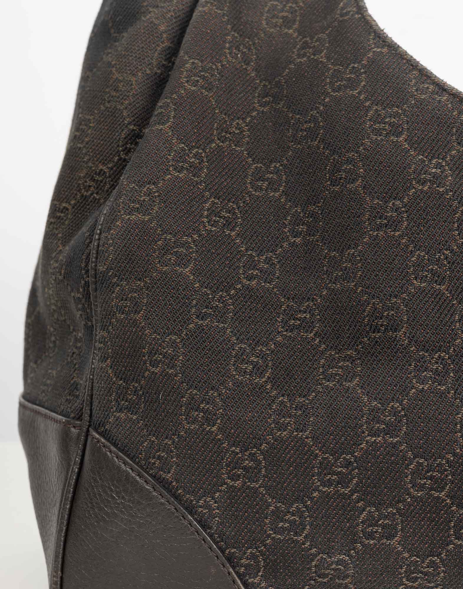 Gucci - Borsa hobo in canvas - immagine 5