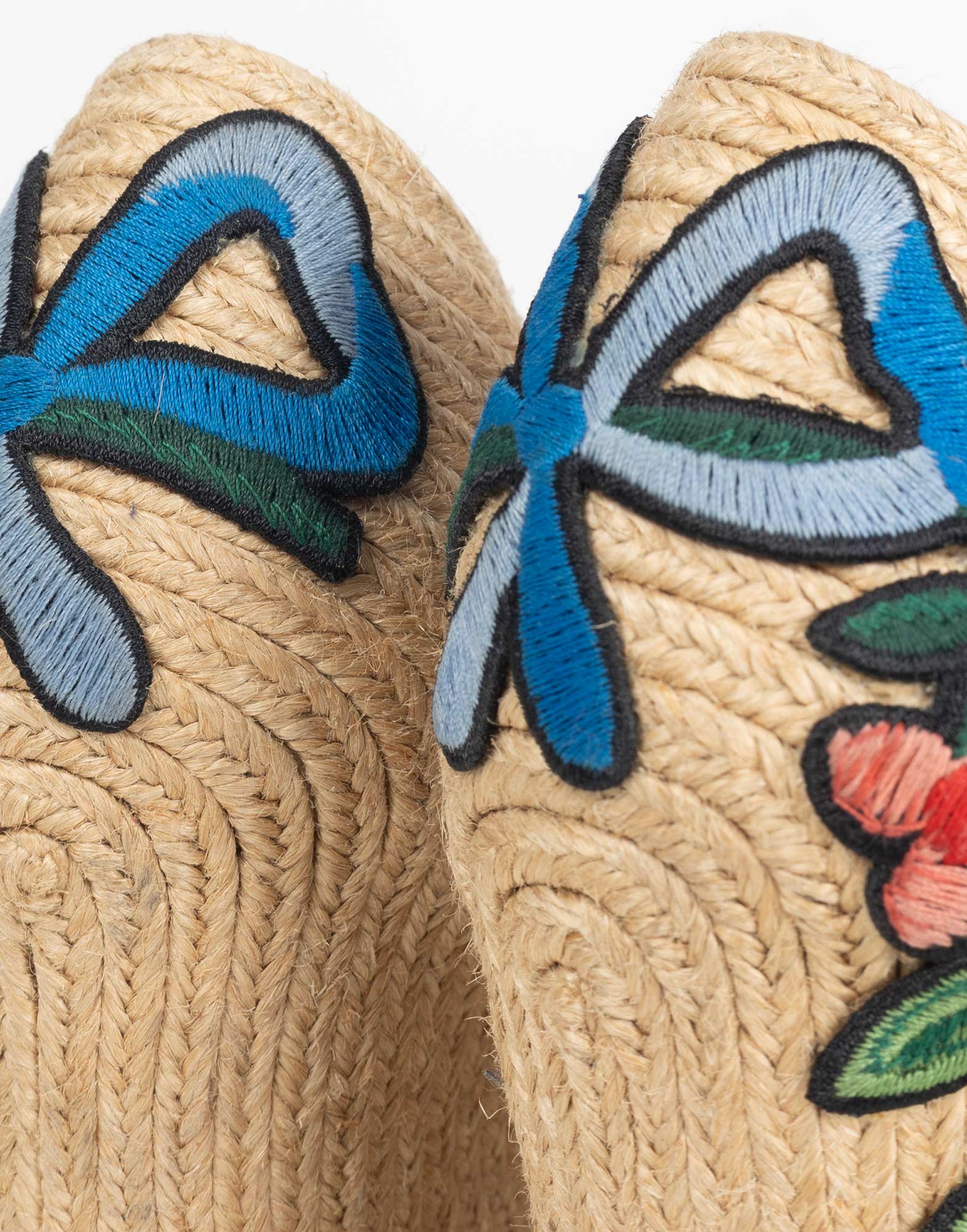 Gucci - Raffia wedge sandals - Image 5