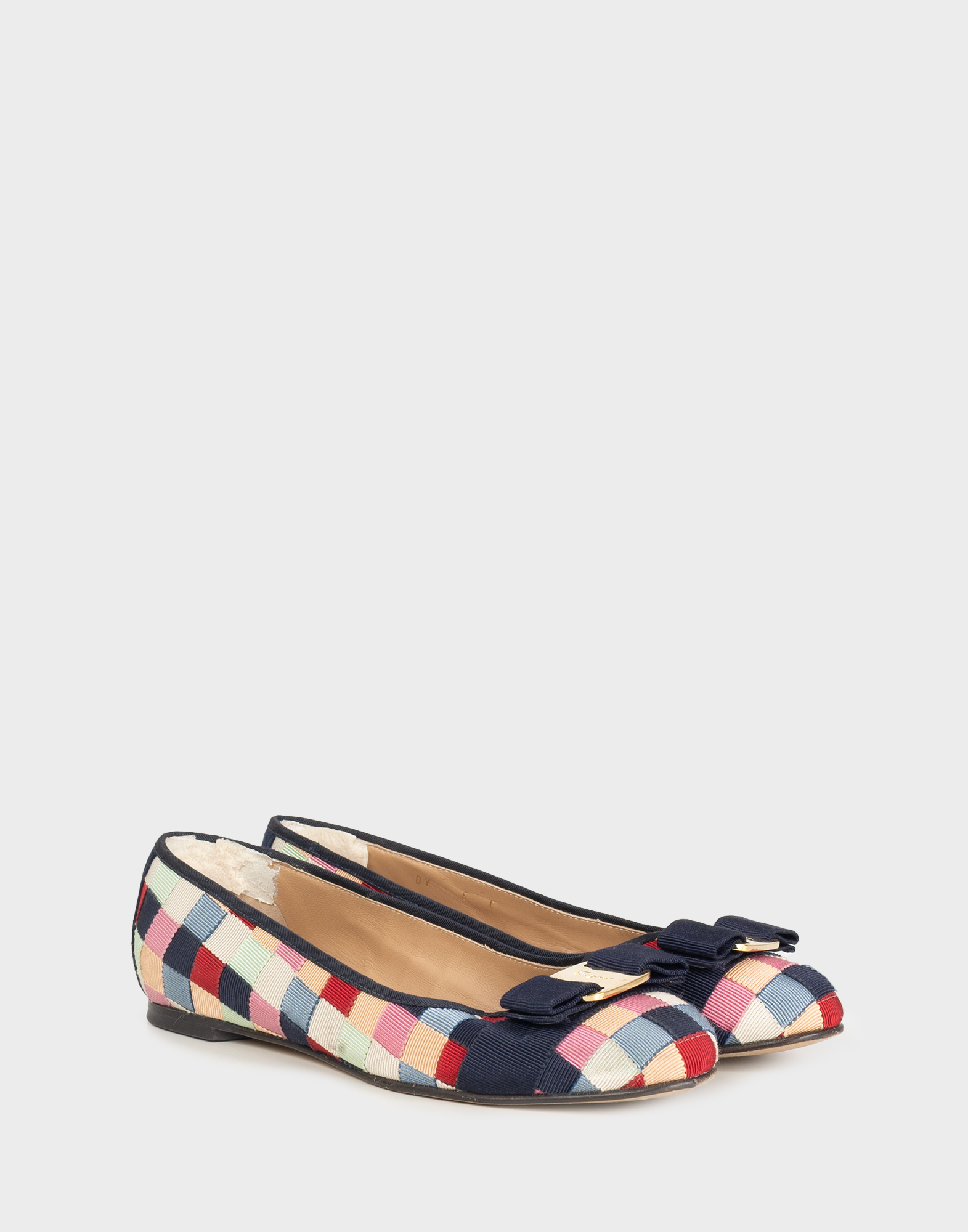 Salvatore Ferragamo - Ballerine in tessuto colorate - immagine 2