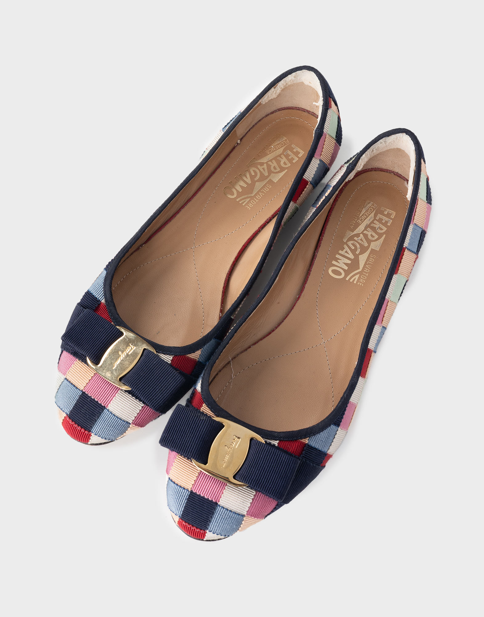 Salvatore Ferragamo - Ballerine in tessuto colorate - immagine 6