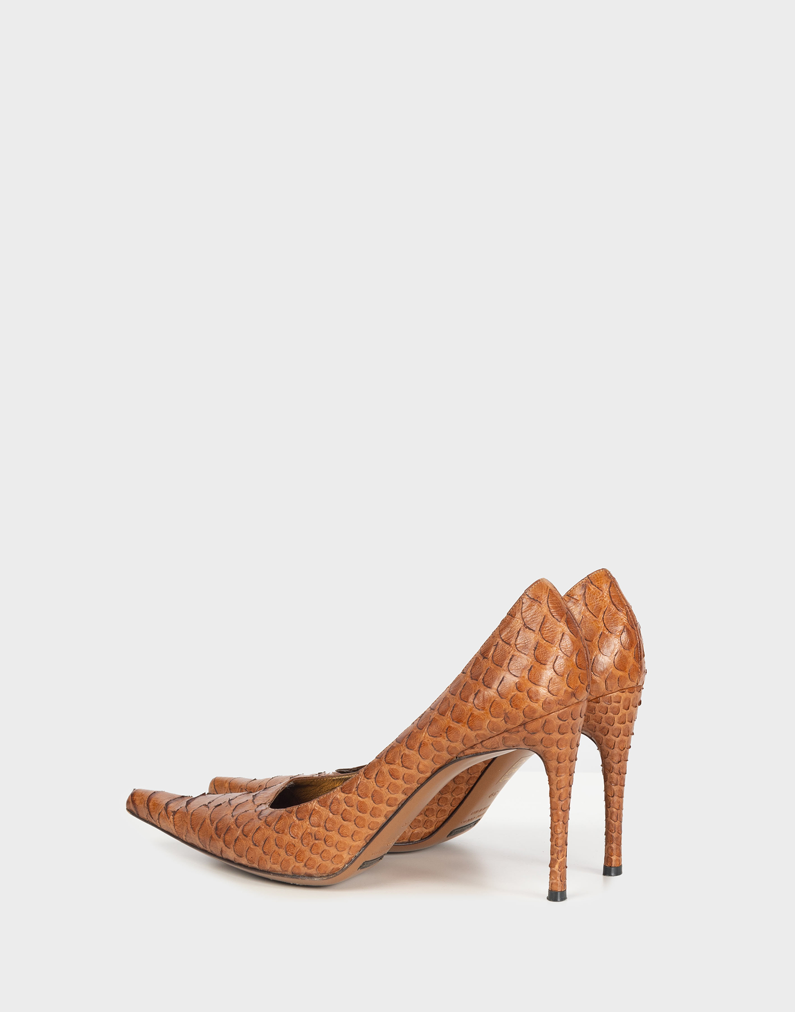 Dolce and Gabbana - Brown leather pumps - Image 3