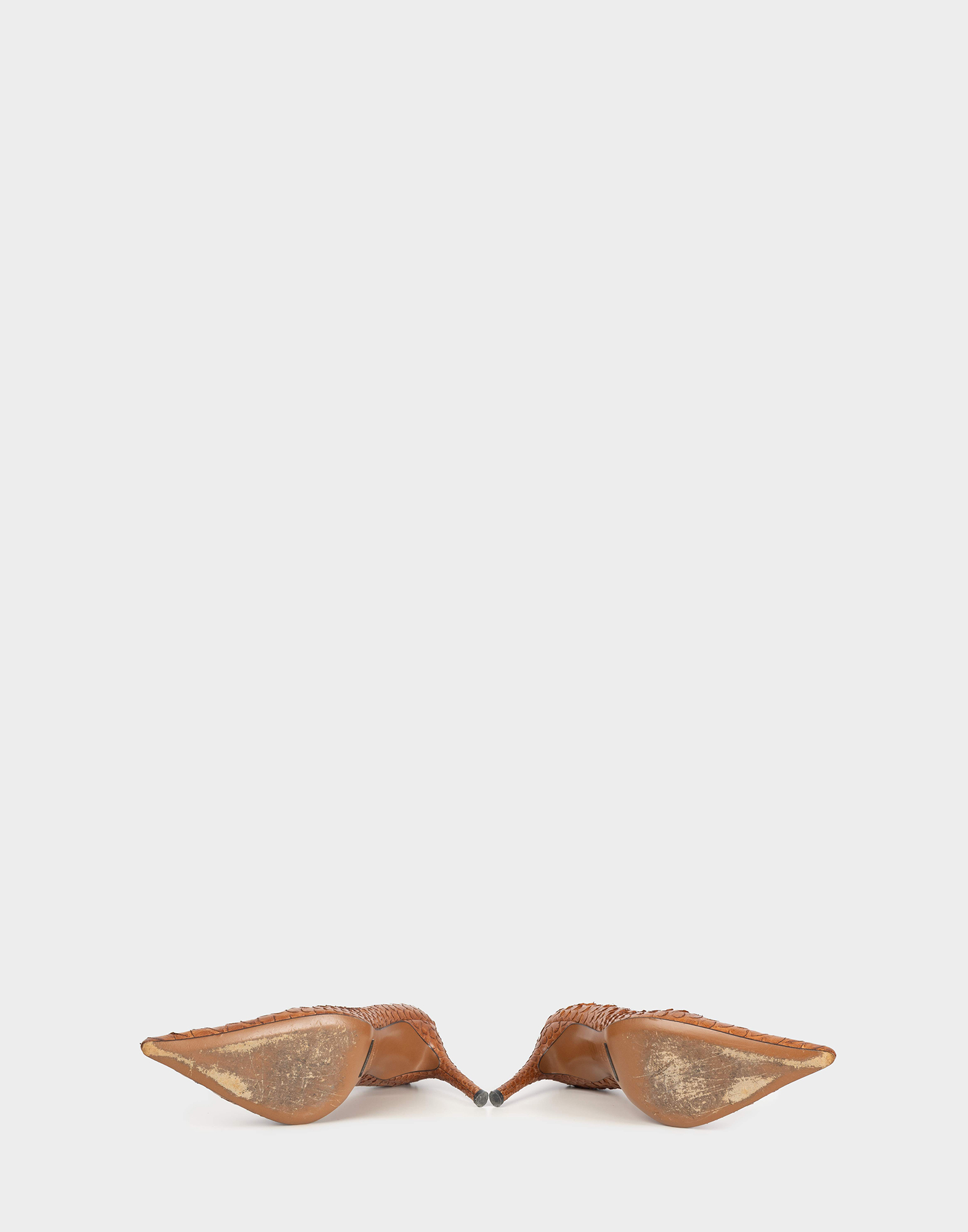 Dolce and Gabbana - Brown leather pumps - Image 4