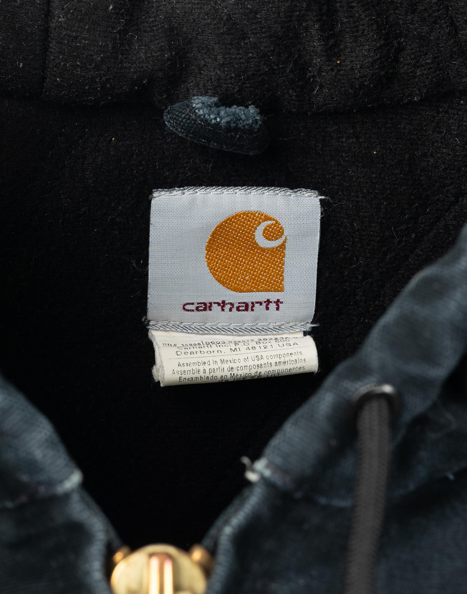 Carhartt - Giubbotto Active nero con cappuccio - immagine 4